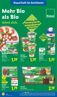 Náhled letáku Lidl Německo leták od 22.06.2026 | Strana: 60 | Produkty: Test, Cookies, Milbona, Mozzarella