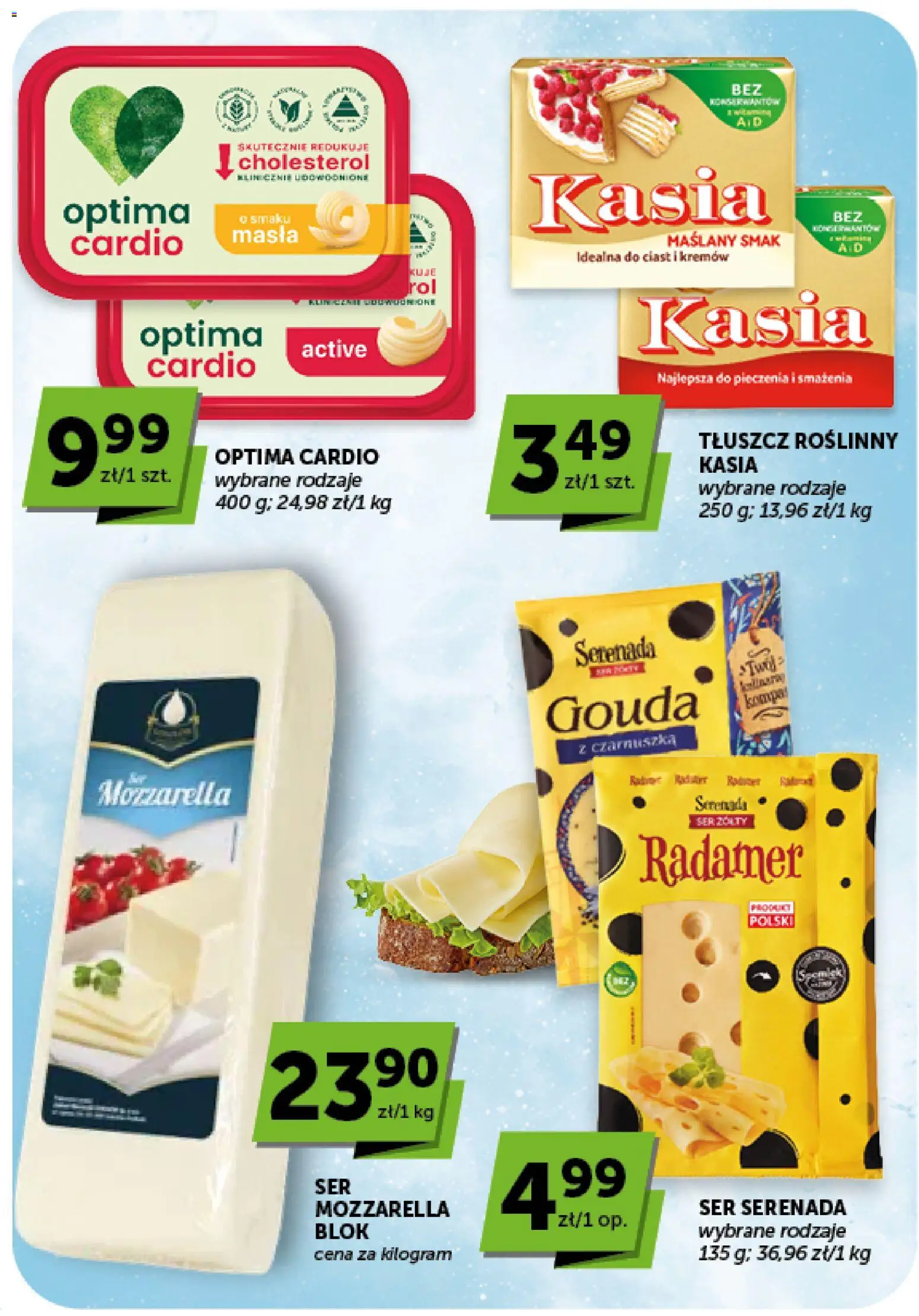 Groszek gazetka od 13.08.2026 | Strona: 28 | Produkty: Czarnuszka, Optima cardio, Ser, Mozzarella