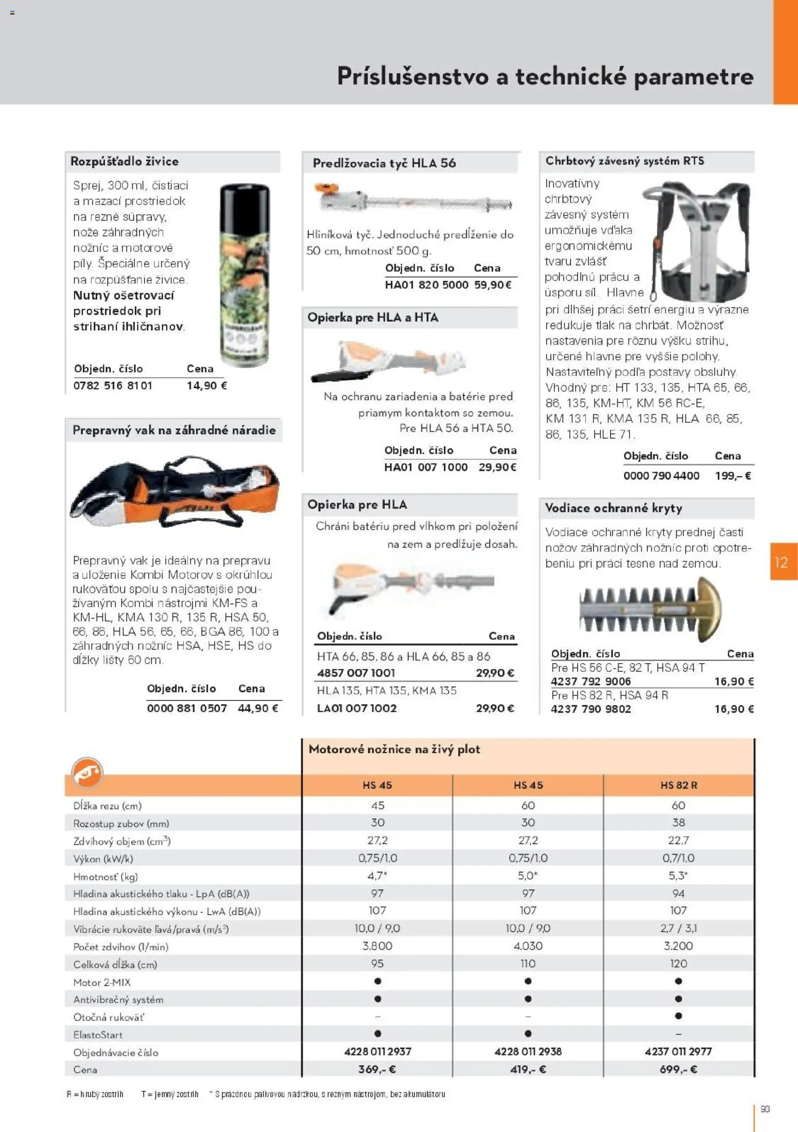 Nové STIHL akcie – leták je platný od 19.08.2026 | Strana: 93 | Produkty: Nožnice na živý plot, Náradie