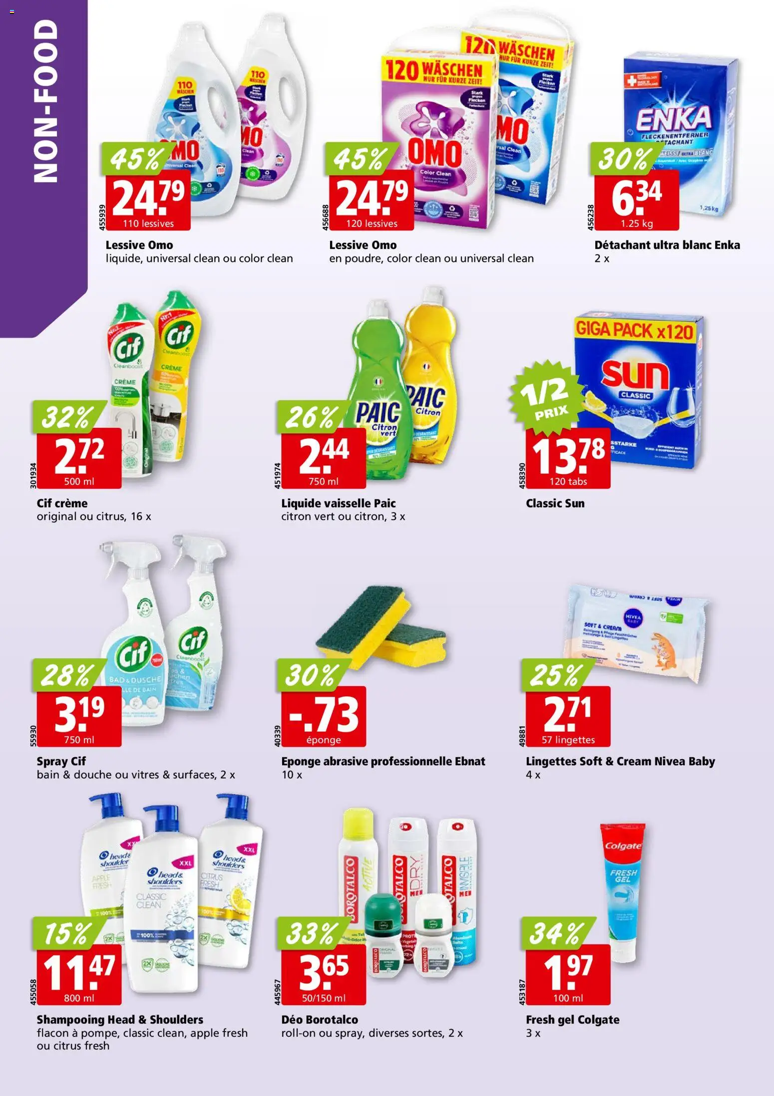 Aligro aktionen Chavannes, Matran, Genève, Sion – gültig ab 17.08.2026 | Seite: 30 | Produkte: Dusche, Fleckenentferner, Apple, Creme