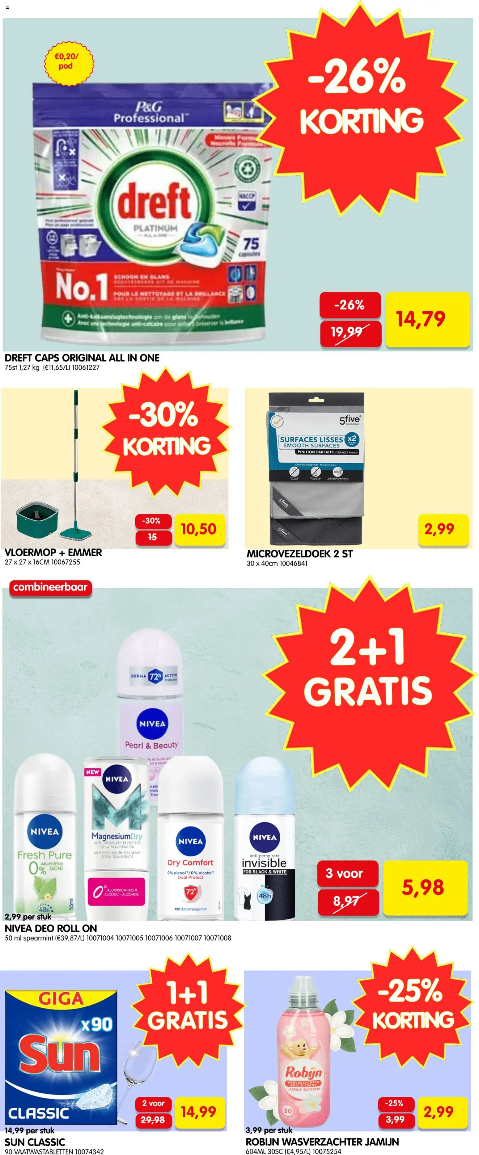 {H1} | Pagina: 3 | Producten: Alcohol, Antitranspirant, Wasverzachter, Robijn