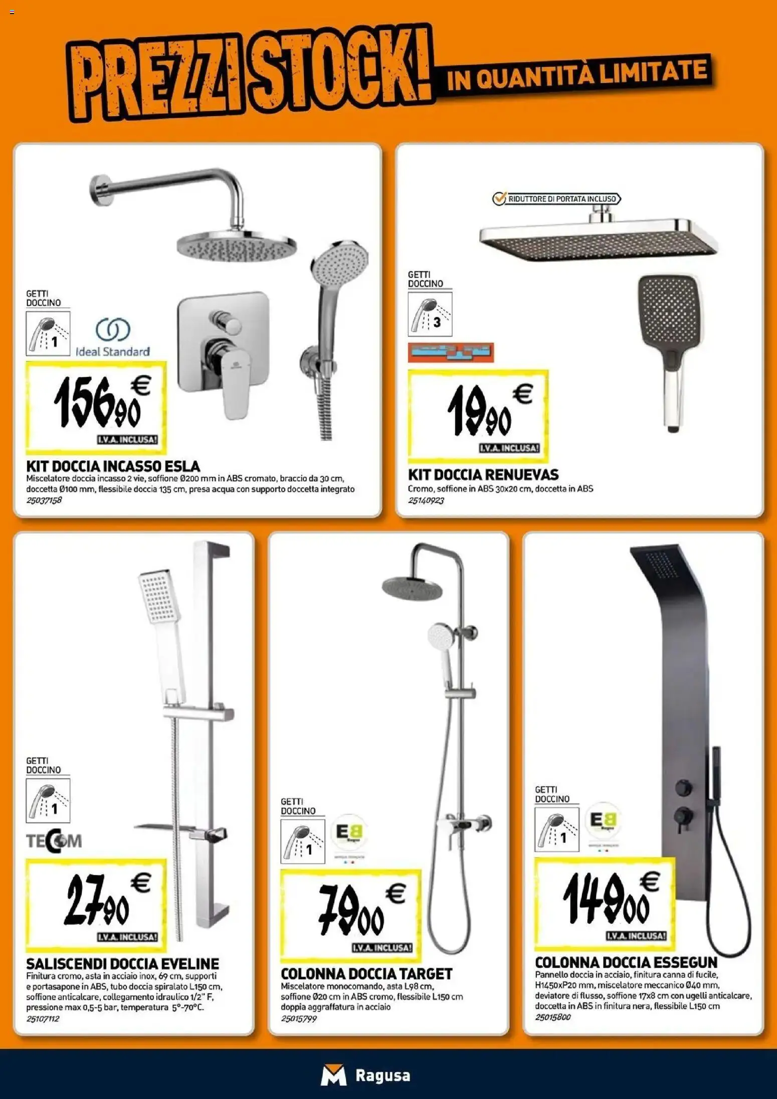 Volantino TECNOMAT del 24/09/2026 | Pagina: 3 | Prodotti: Acqua, Tubo, Miscelatore, Doccia