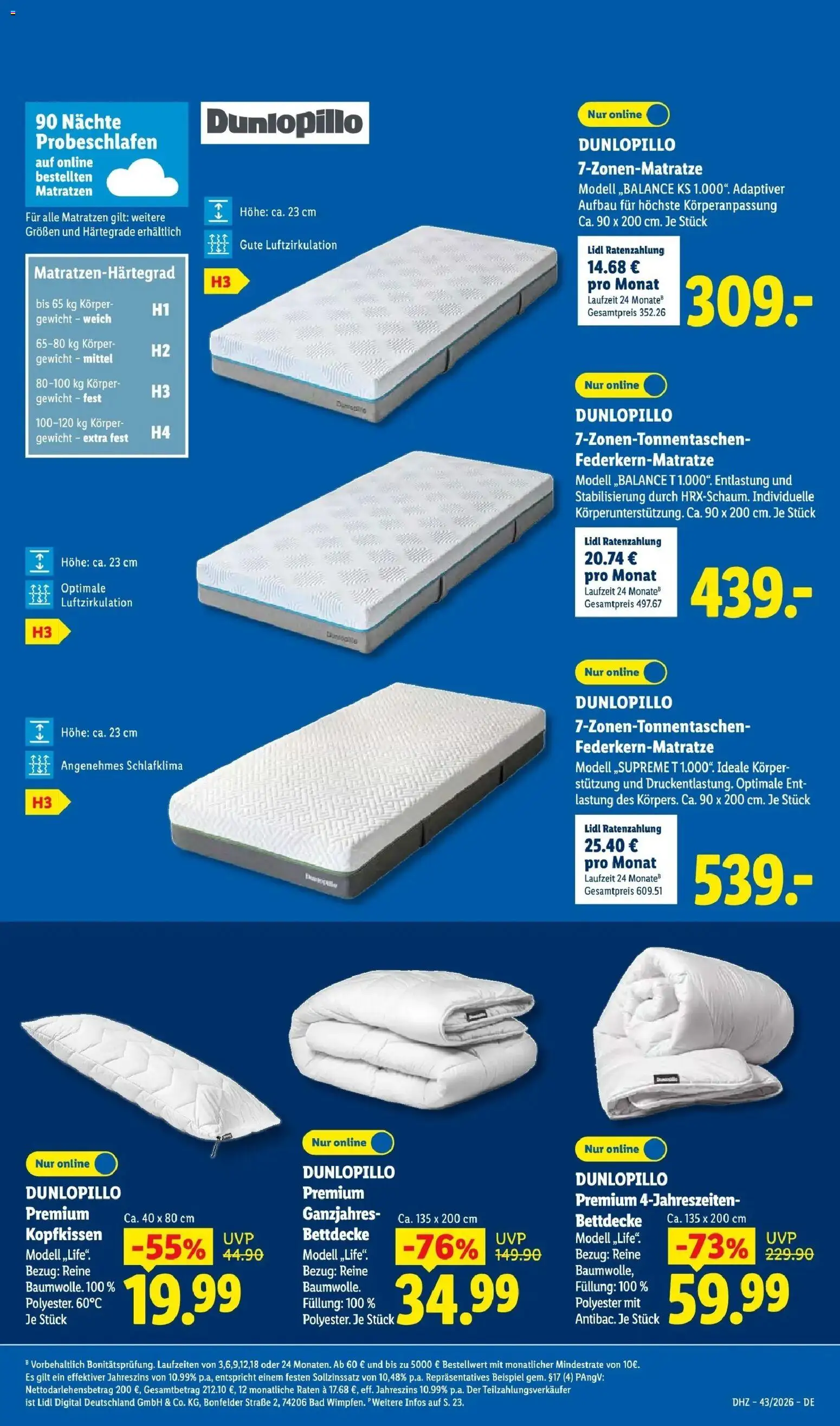 Lidl Prospekt Villingen-schwenningen (ab 19.10.2026) zum Blättern » Angebote | Seite: 49 | Produkte: Gewicht, Bad, Bettdecke, Kopfkissen