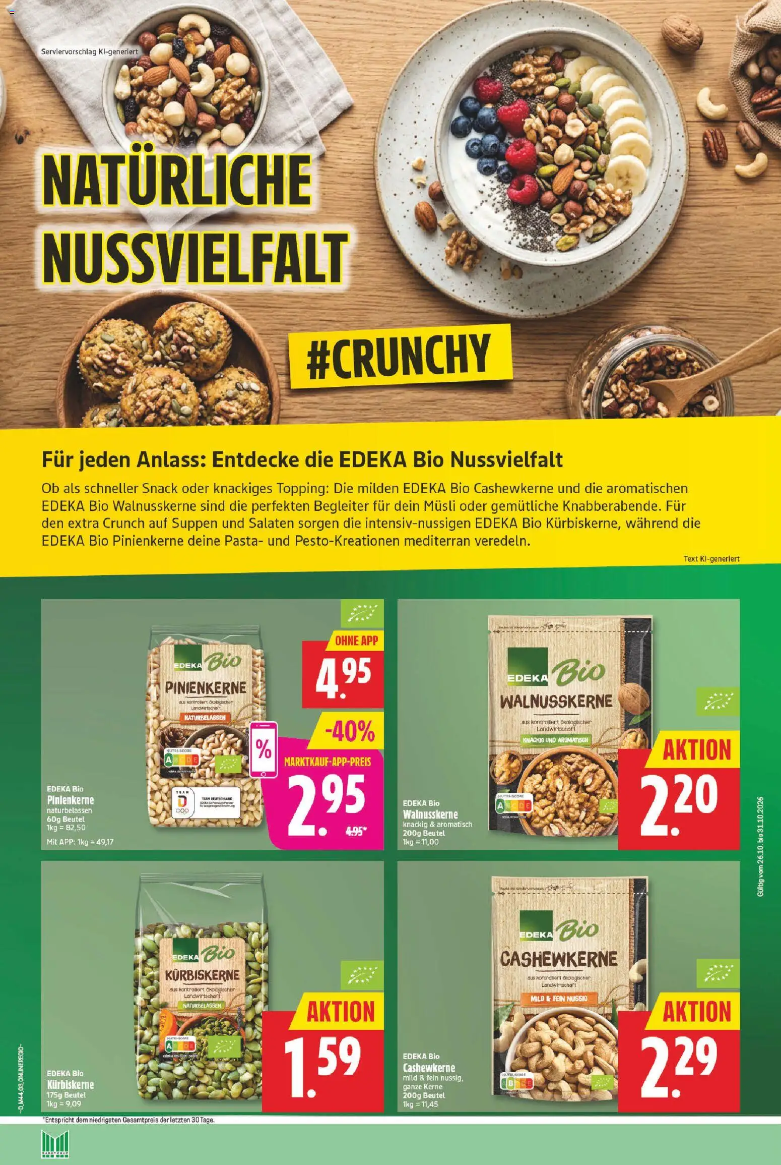 Marktkauf Prospekt – gültig ab 26.10.2026 | Seite: 20 | Produkte: Musli, Pasta