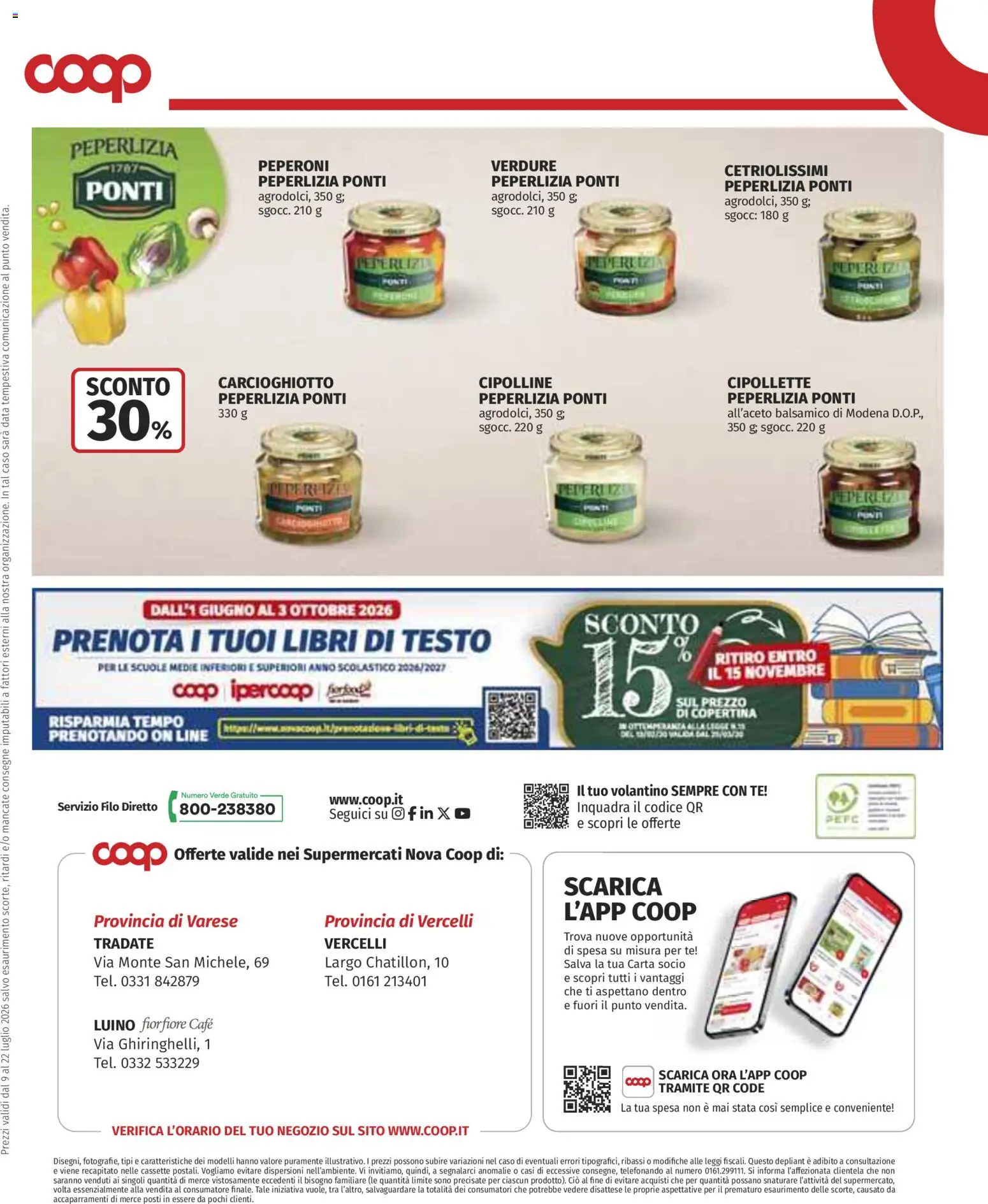 Volantino COOP del 09/07/2026 | Pagina: 30 | Prodotti: Peperoni, Verdure, Data, Cipolline