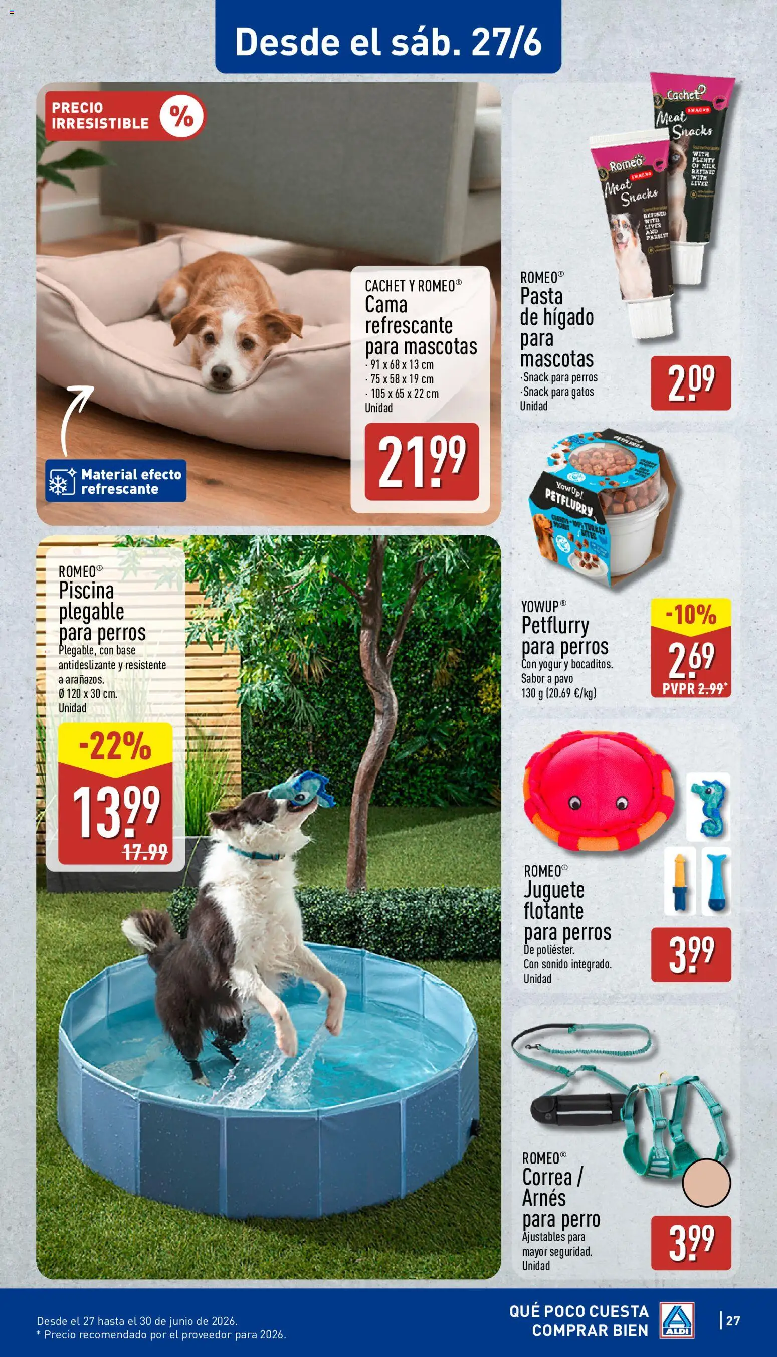 Aldi folleto Baleares │ válido desde el 22.06.2026 | Página: 27 | Productos: Yogur, Pasta, Cama