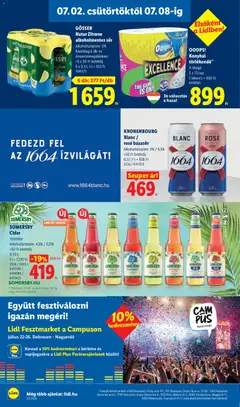 KRONENBOURG Blanc / rosé búzasör, KRONENBOURG Blanc / rosé búzasör, Alkoholtartalom: 5% / 4,5%, +50 Ft betétdíj, 0,5l; 1l = 938 Ft - amely érvényes a következő dátumtól: 2026.07.02. | Oldal: 18