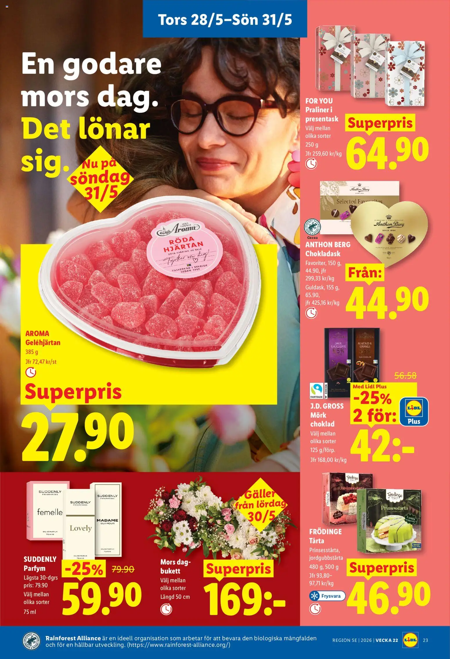 Lidl reklamblad aktuell från 25.05.2026 | Sida: 27 | Produkter: Parfym, Galler, Choklad
