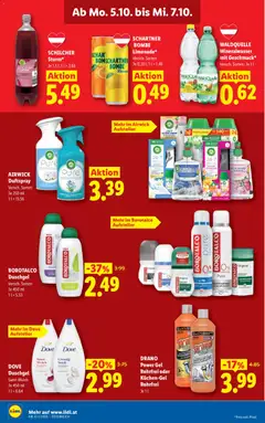 Lidl - Flugblatt ab 01.10.2026 gültig | Seite: 45 | Produkte: Birne, Mineralwasser, Duschgel, Deodorant