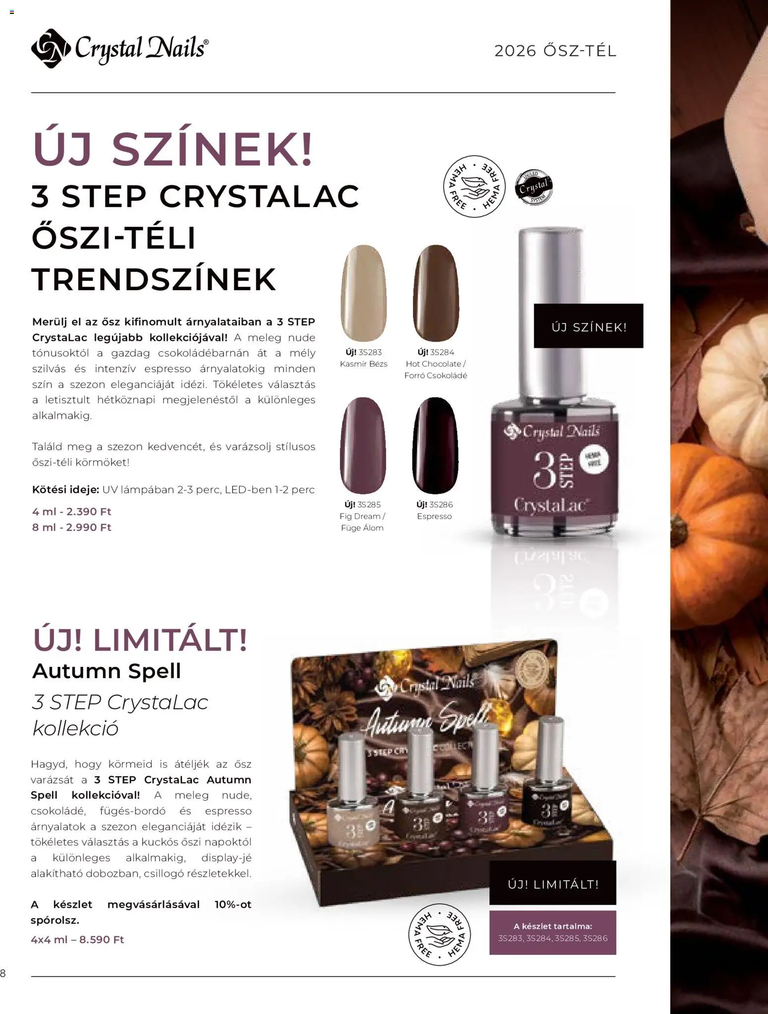 Crystal Nails akciós ujság - amely érvényes a következő dátumtól: 2026.09.08. | Oldal: 8 | Termékek: Forró csokoládé, Füge, Csokoládé