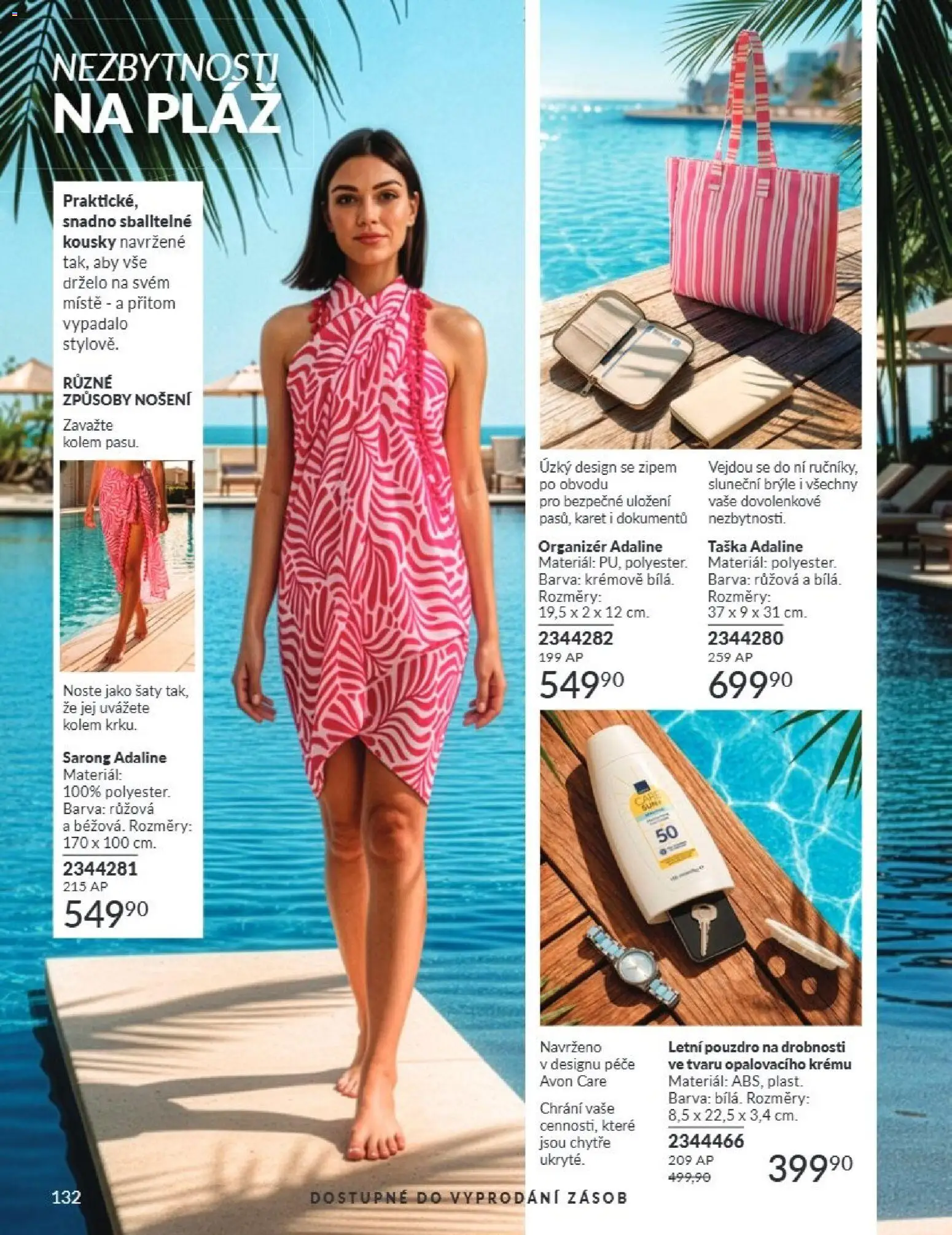 Avon Katalog 07/2026 od 01.07.2026 | Strana: 132 | Produkty: Šaty, Brýle, Pouzdro, Sluneční brýle