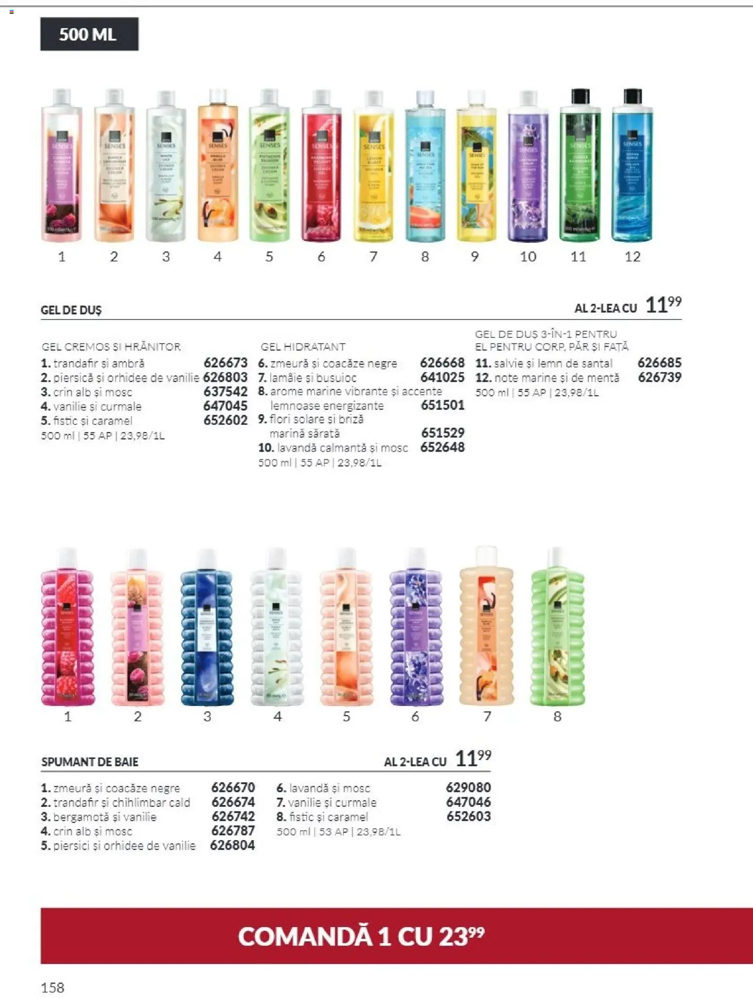 Noul catalog Avon – valabil de la 01.11.2026 | Pagină: 158 | Produse: Menta, Orhidee, Duș, Lămâie