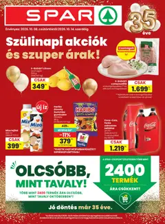 Spar akciós újság - amely érvényes a következő dátumtól: 2026.10.08.