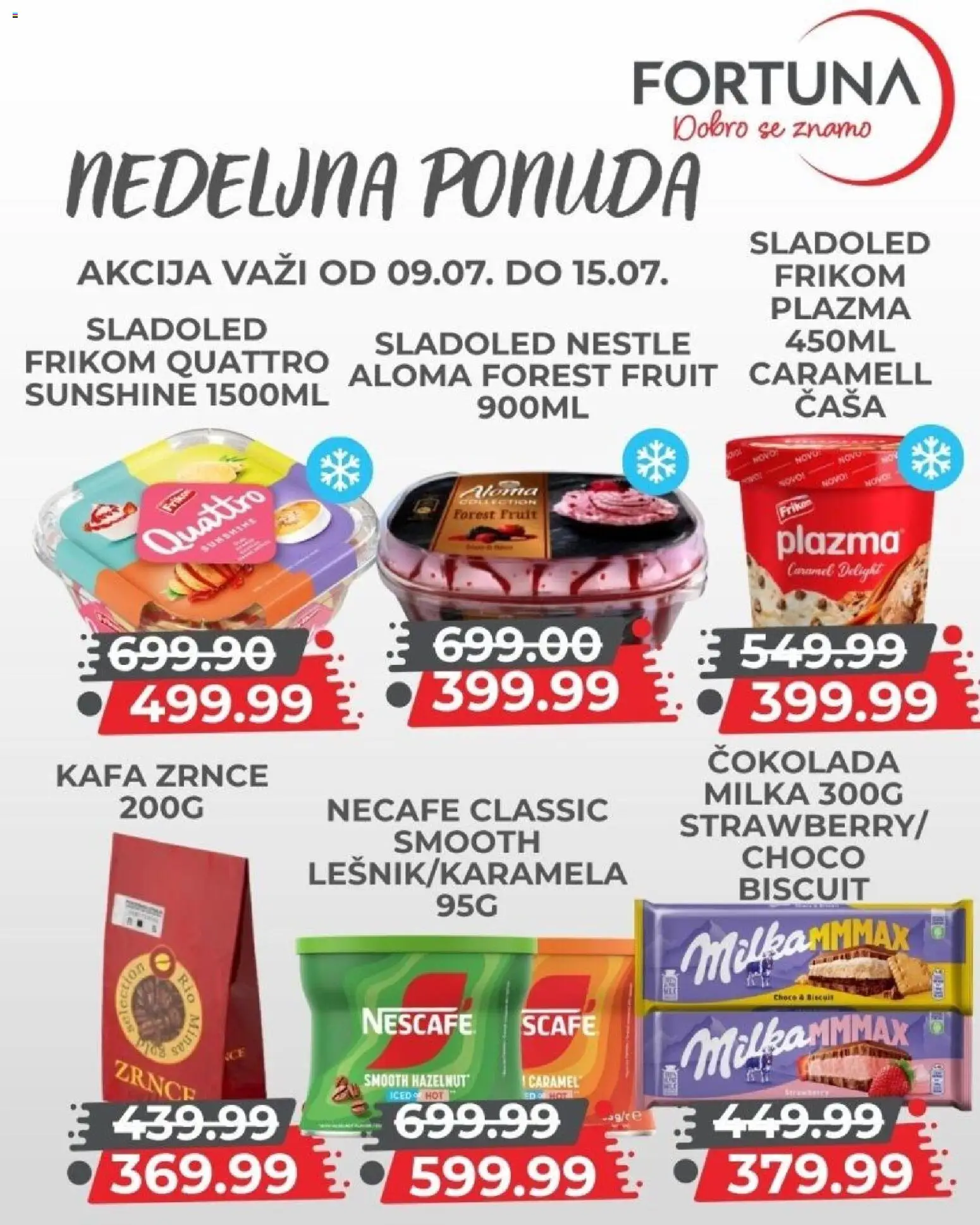 Fortuna Market katalog - važi od 09.07.2026 | Strana: 8 | Proizvode: Milka, Plazma, Kafa, Nescafé