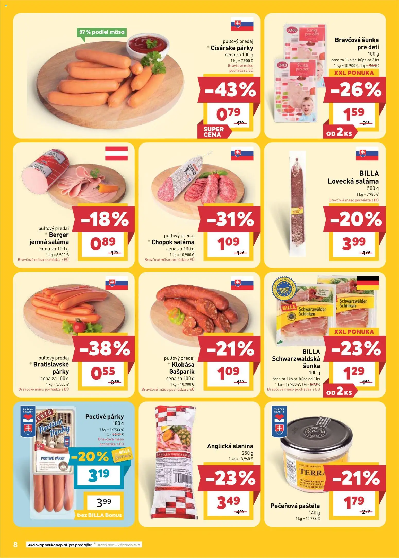 Nové Billa akcie – leták je platný od 02.09.2026 | Strana: 8