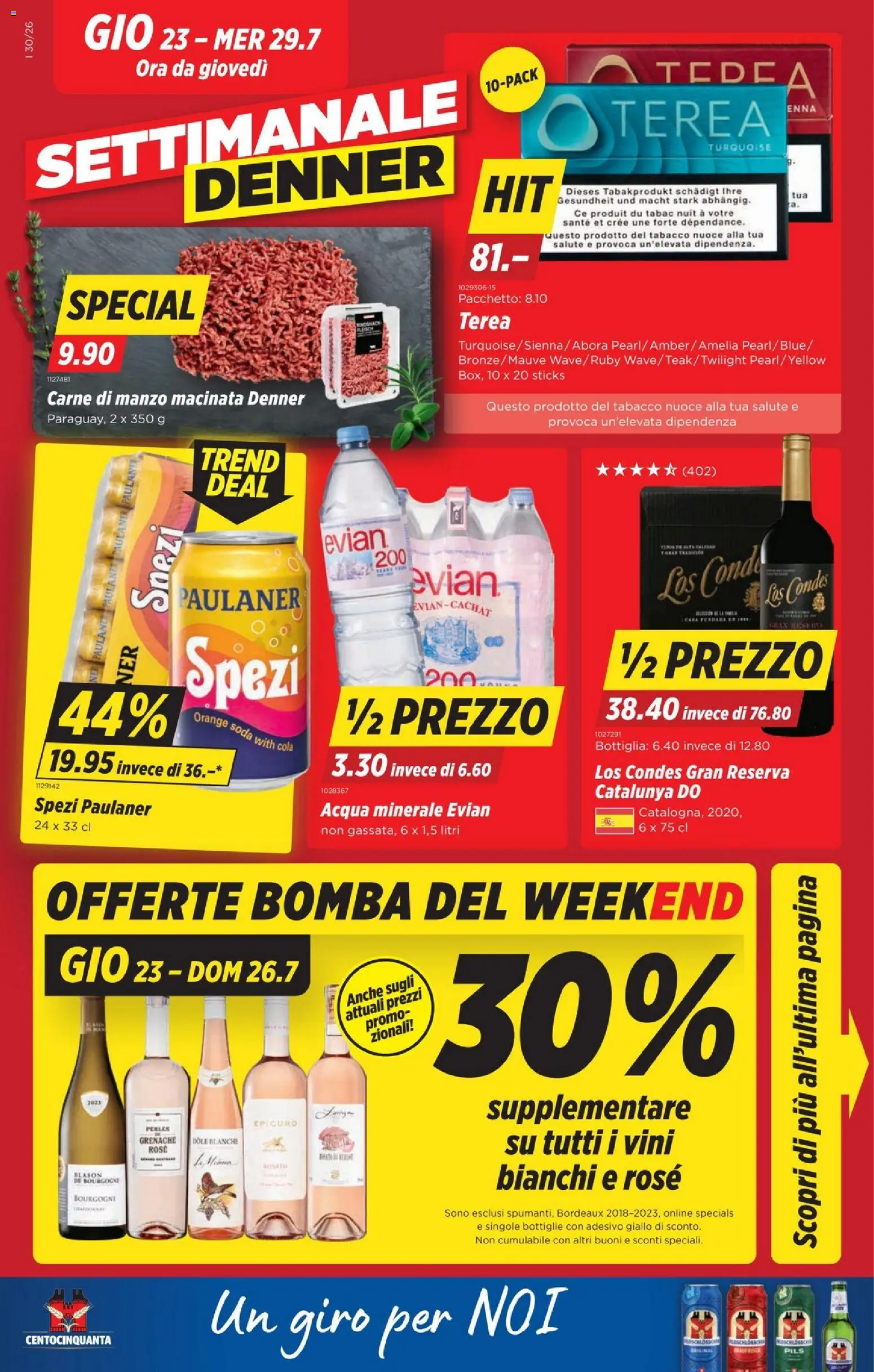 Denner aktionen IT – gültig ab 23.07.2026 | Seite: 1 | Produkte: Pils