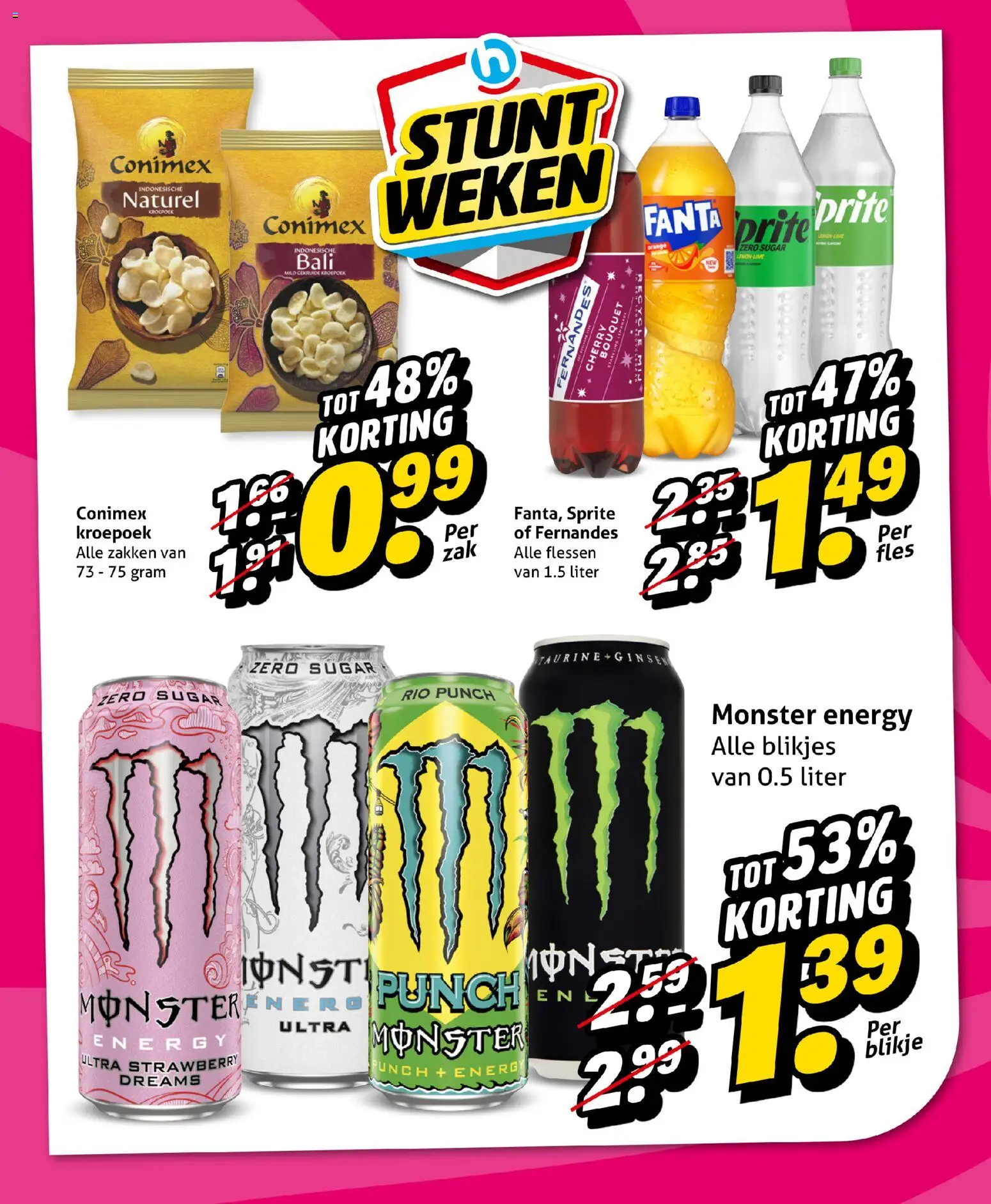 {H1} | Pagina: 8 | Producten: Fanta, Sprite, Monster Energy, Monster