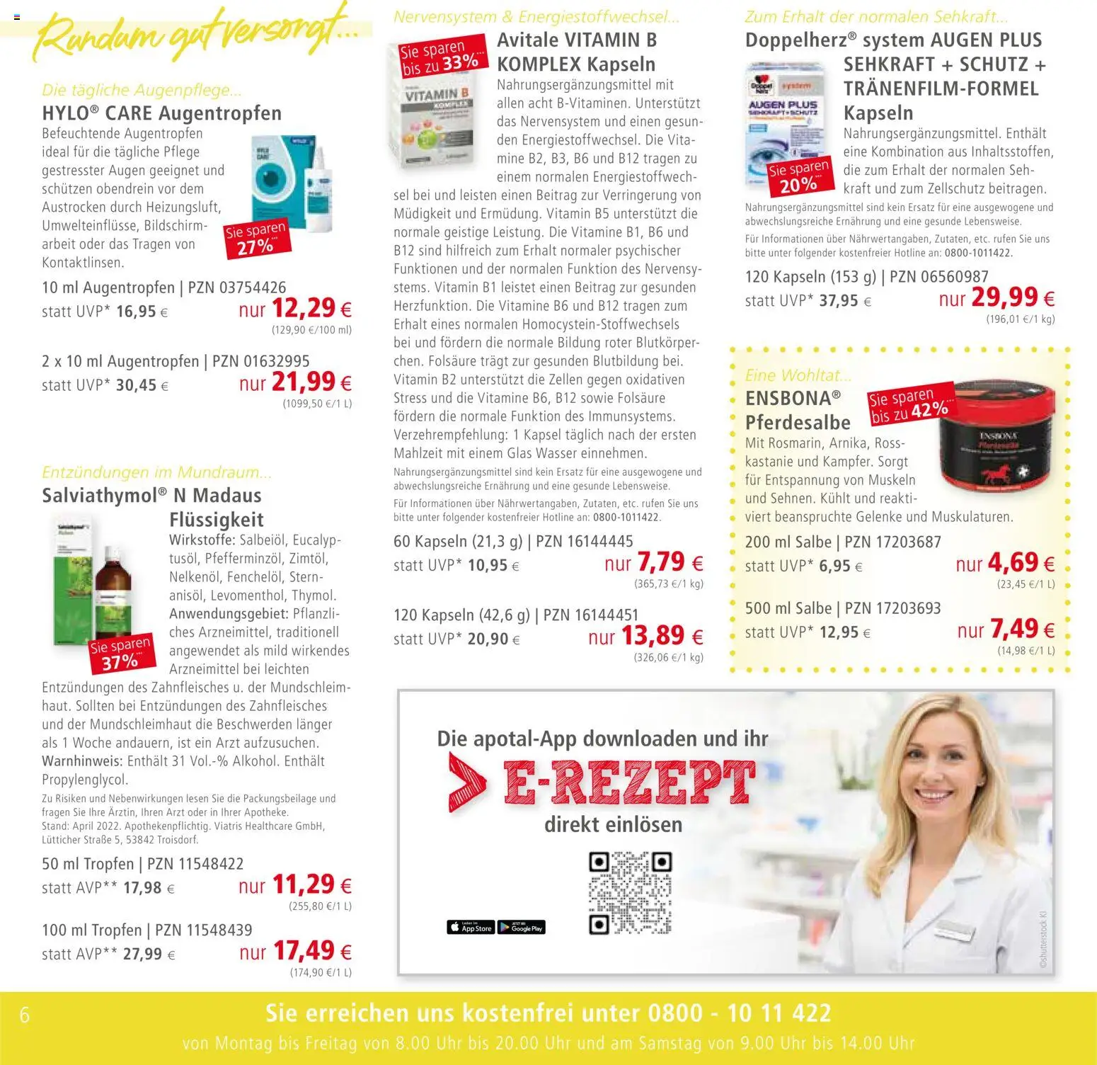 Apotal Prospekt 	 – gültig ab 05.05.2026 | Seite: 6 | Produkte: Wasser, Bildschirm, Uhr