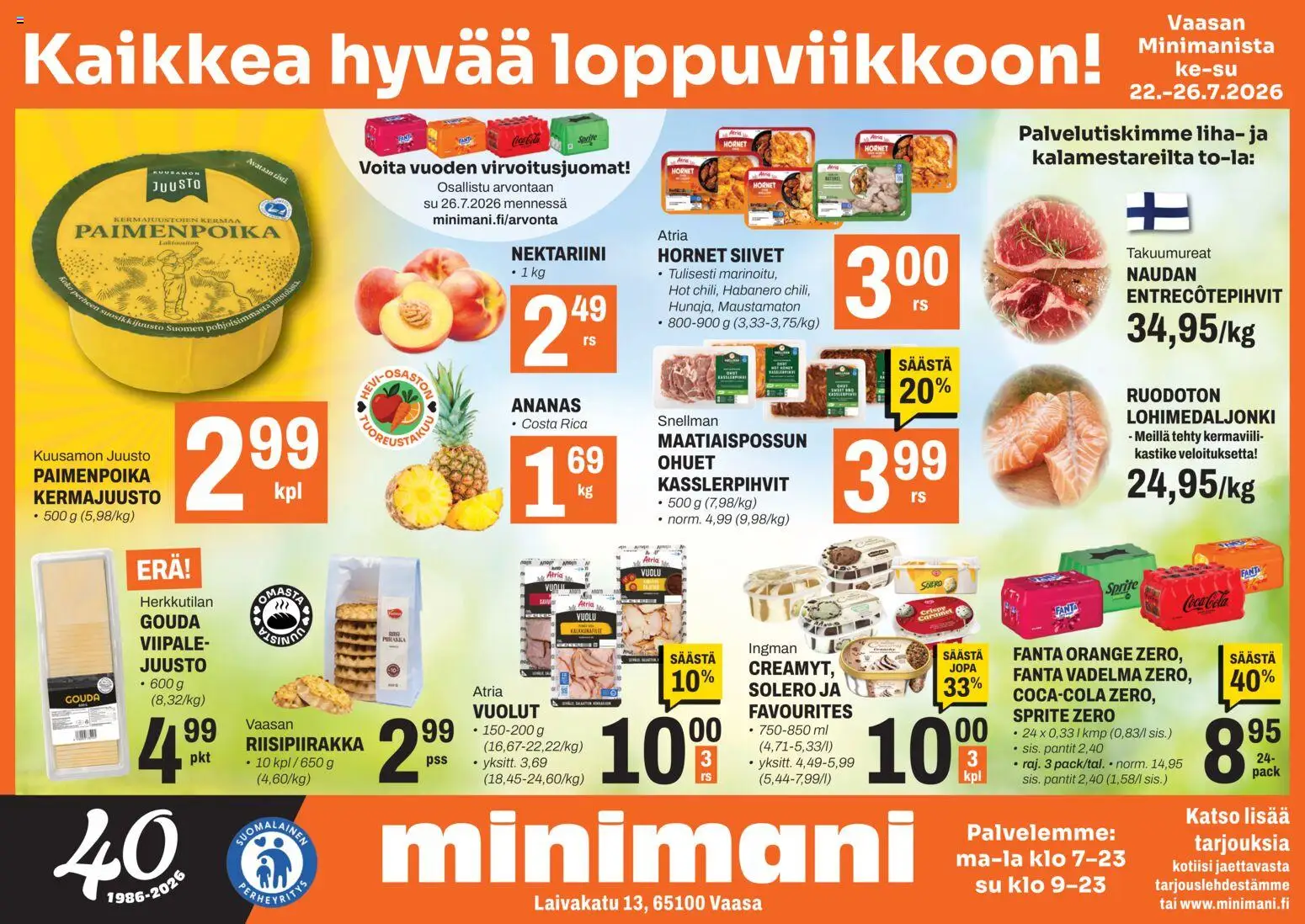 Minimani Tarjoukset - Vaasa 22/07/2026 alkaen catalogue cover