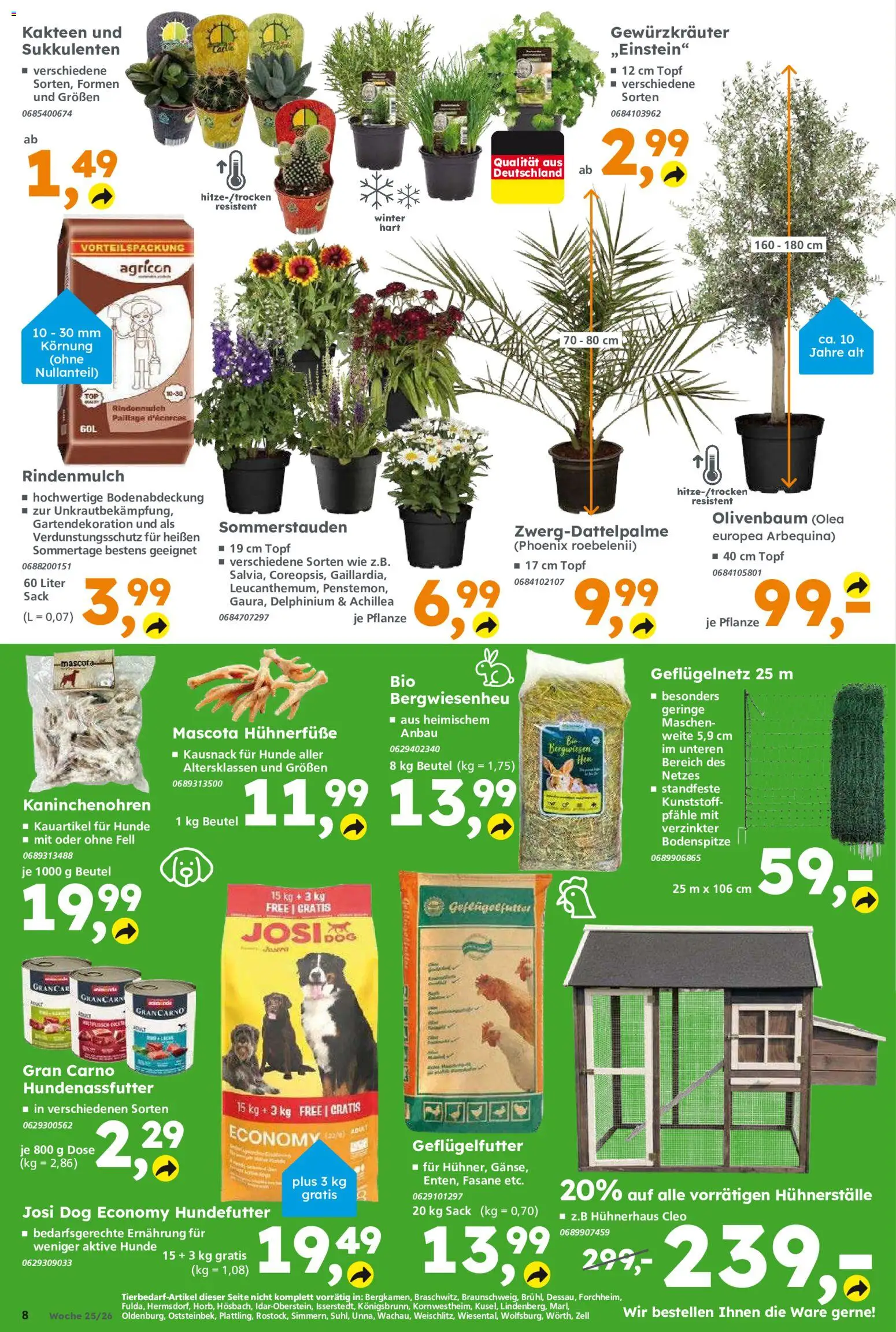 Globus Baumarkt Prospekt Dietzenbach – gültig ab 14.06.2026 | Seite: 8 | Produkte: Top, Rindenmulch