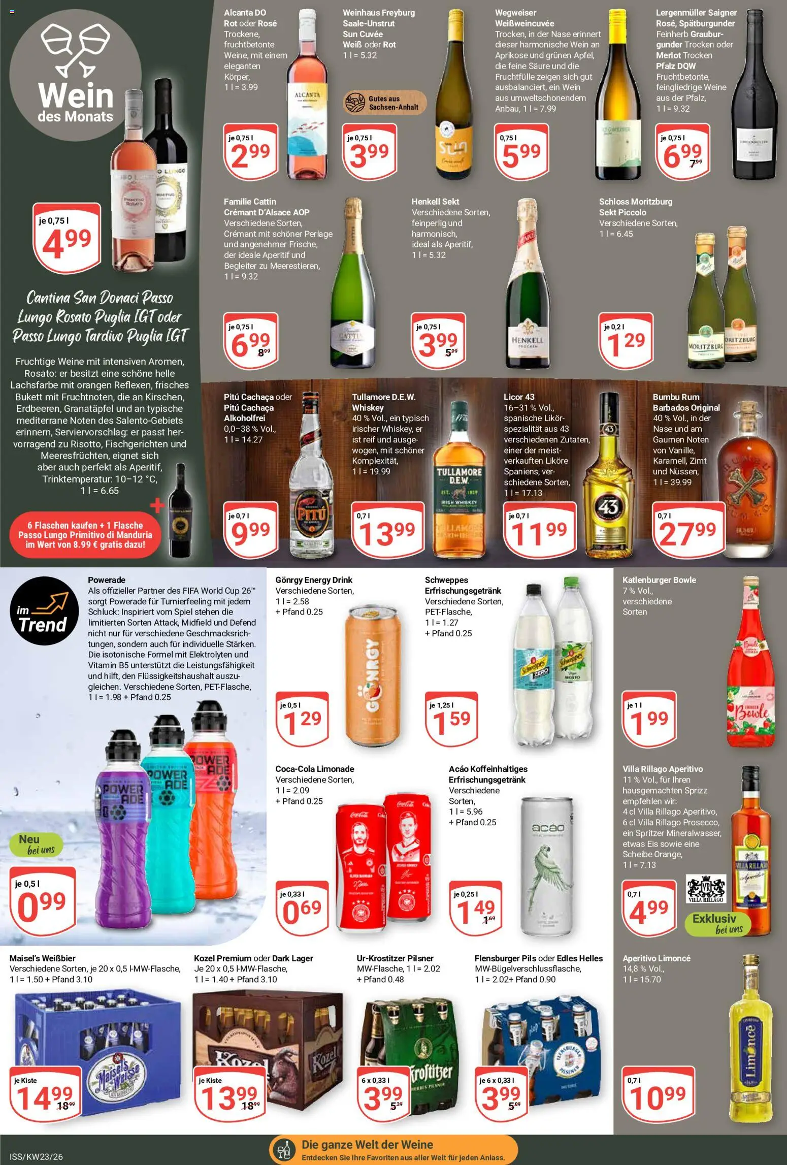 Globus Prospekt – gültig ab 01.06.2026 | Seite: 17 | Produkte: Energy, Flensburger, Powerade, Whiskey