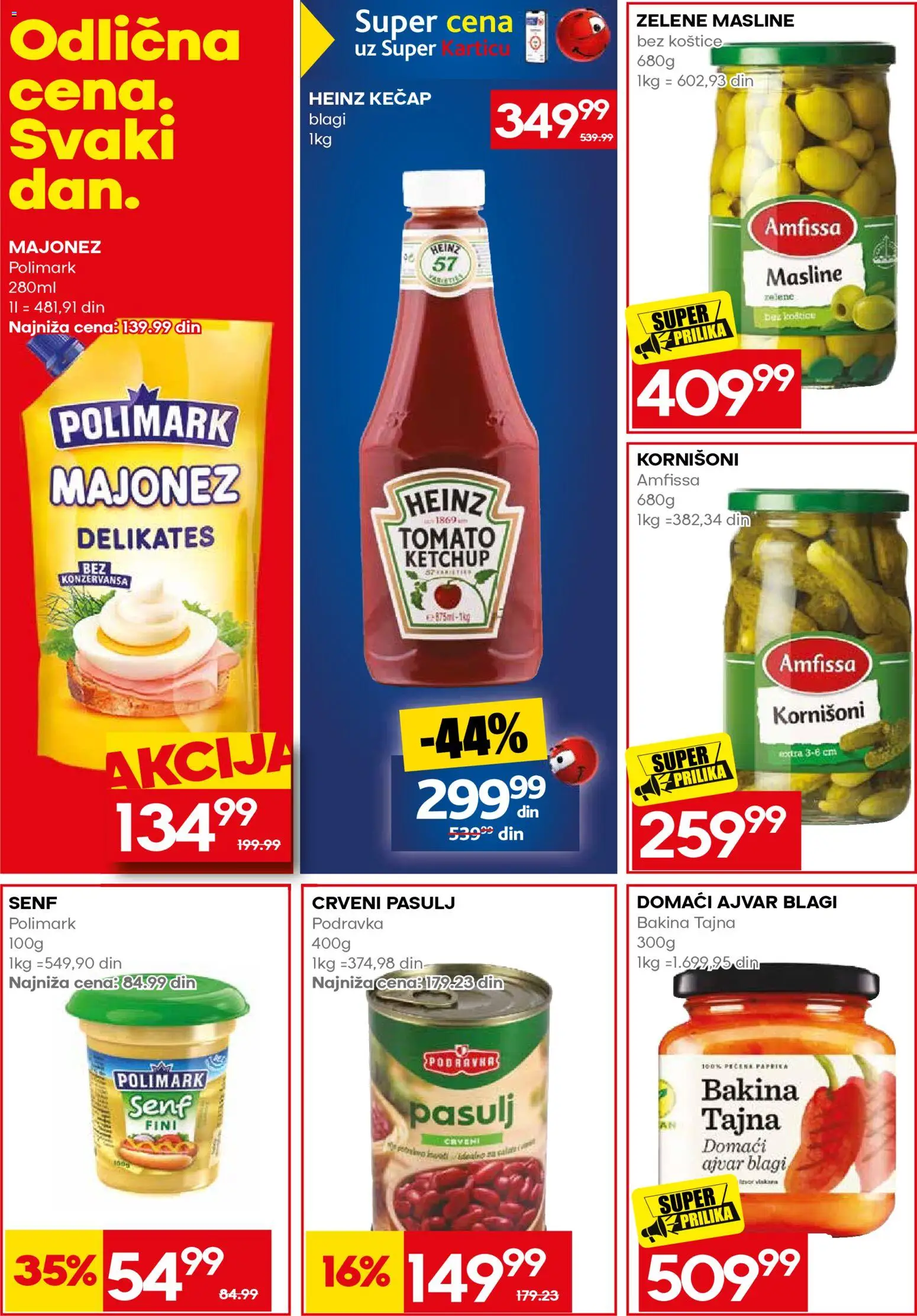 Mercator katalog - važi od 31.08.2026 | Strana: 35 | Proizvode: Majonez, Pasulj, Podravka, Heinz