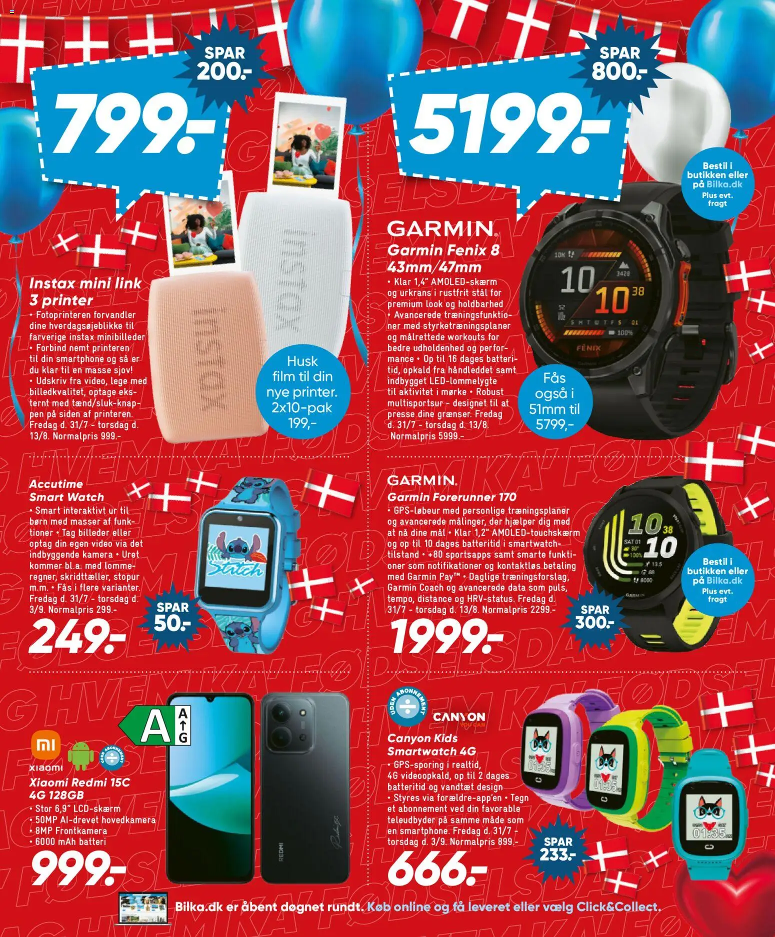 Bilka tilbudsavis – gyldig fra 31/07/2026 | Side: 29 | Produkter: Ur, Smartphone, Kamera, Smartwatch