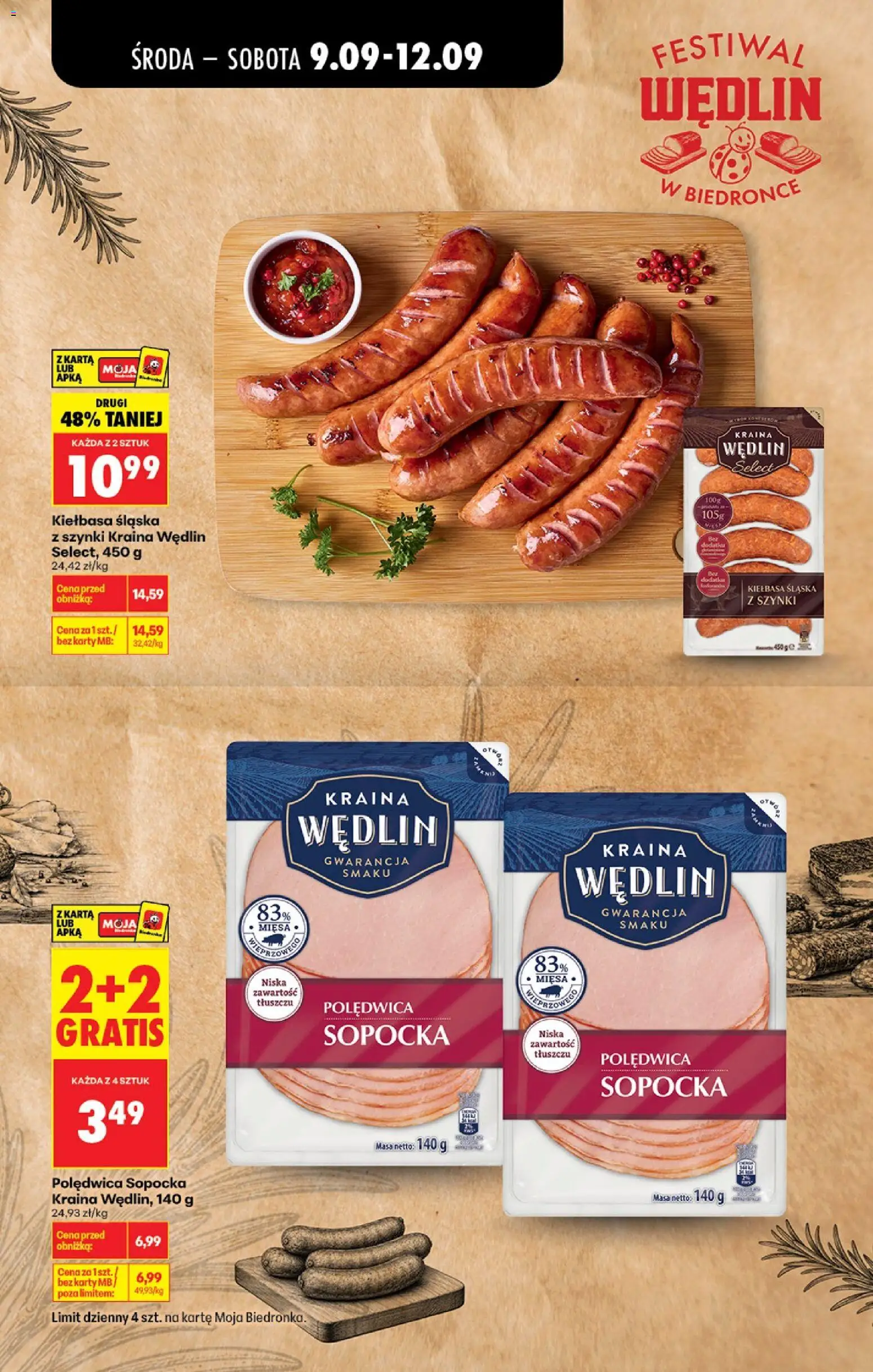 Biedronka gazetka - Festiwal wędlin od 09.09.2026 | Strona: 3
