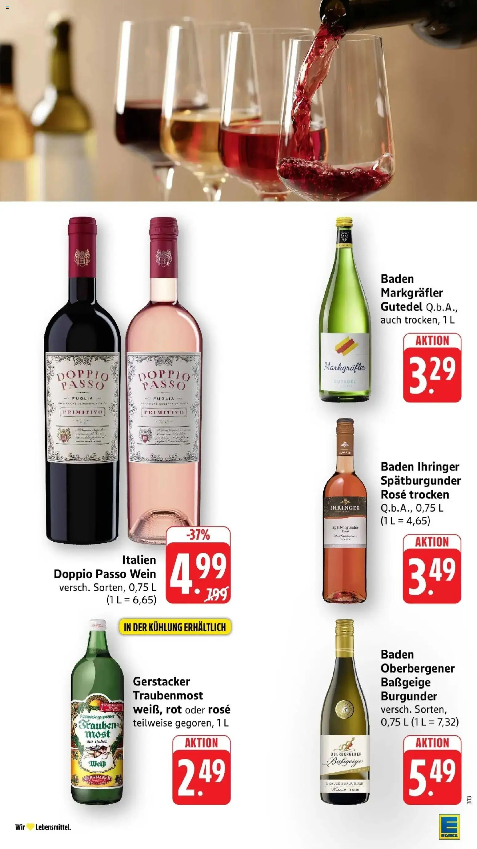 Edeka Prospekt Laufenburg (ab 17.08.2026) » Angebote Online | Seite: 32 | Produkte: Doppio Passo, Wein
