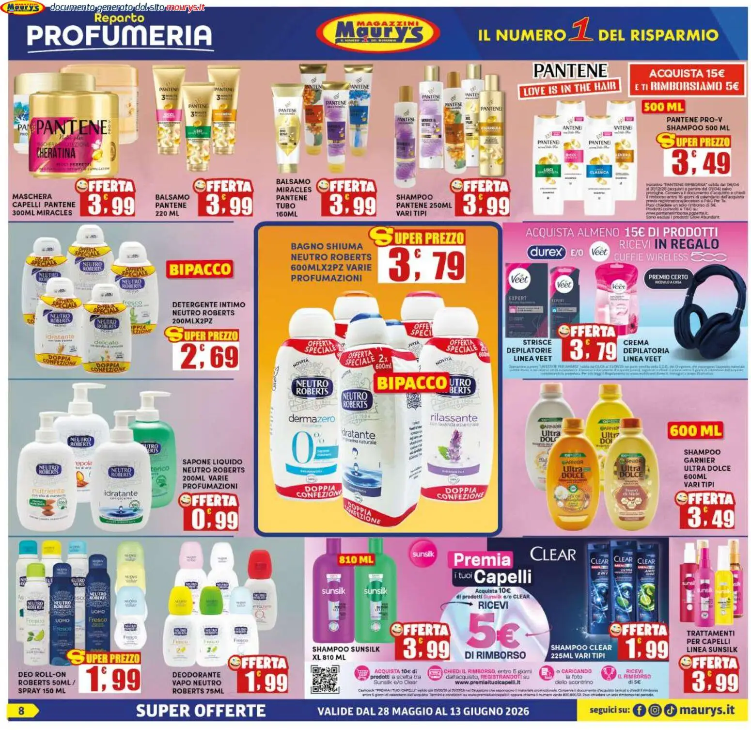 Volantino Maury's del 28.05.2026 | Pagina: 8