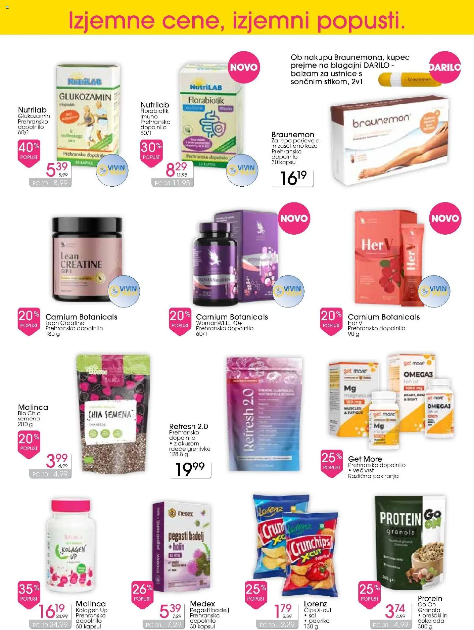 Novi Tuš drogerija katalog ponudbe – veljaven od 10.06.2026 | Stran: 13 | Izdelki: Balzam za ustnice, Paprika, Orescki, Sol