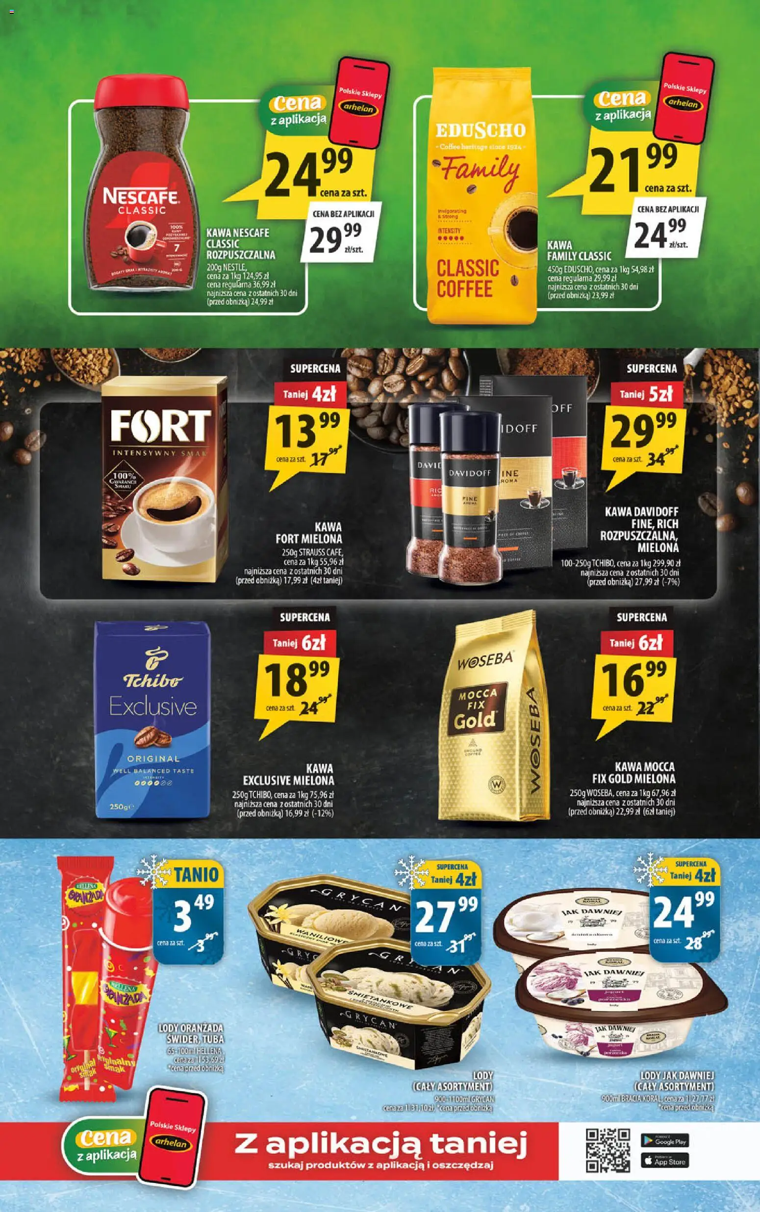 Arhelan gazetka od 10.08.2026 | Strona: 13 | Produkty: Oranżada, Nescafe, Grycan lody, Lody