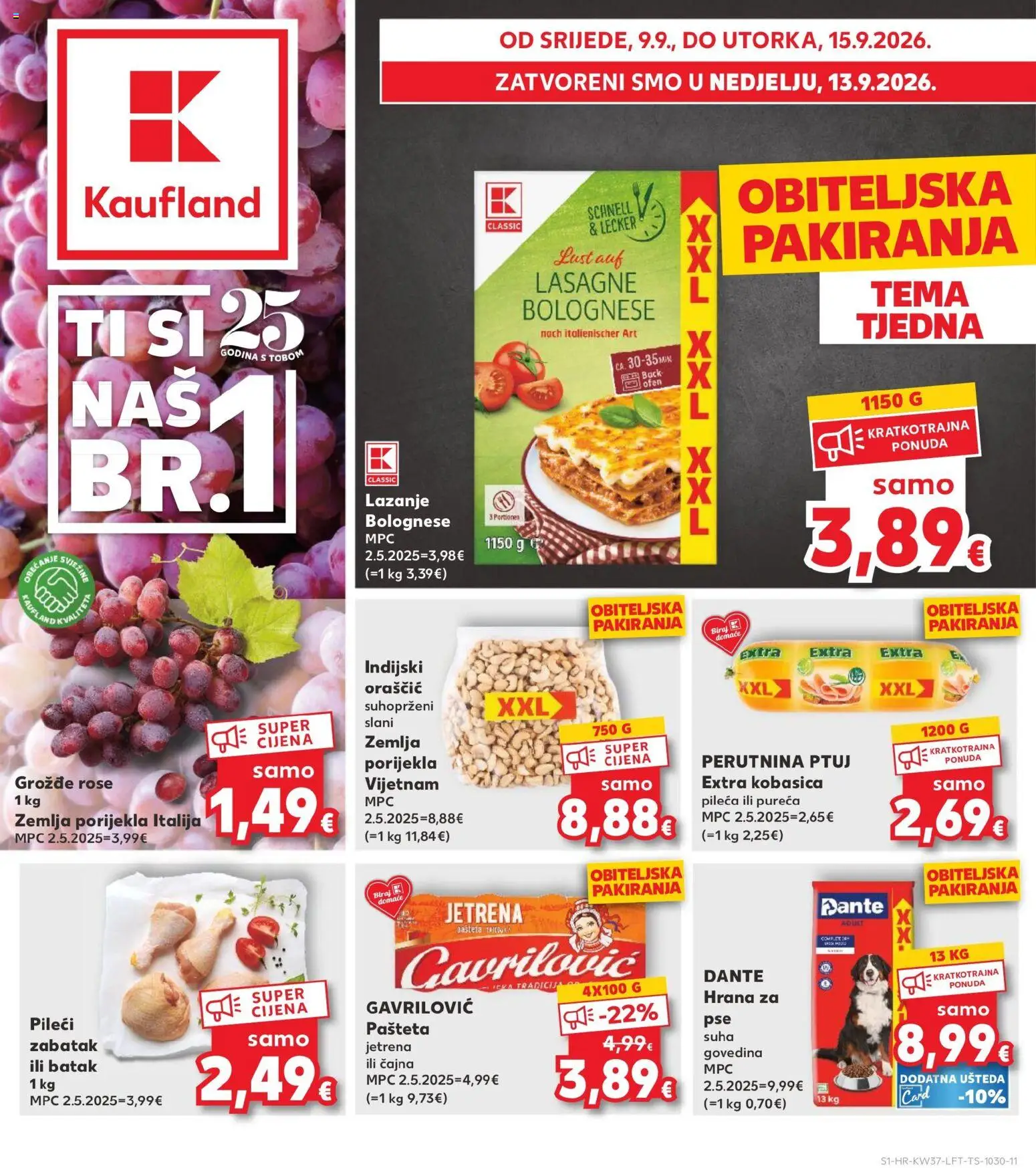 Kaufland katalog | vrijedi od 09.09.2026 | Stranica: 1