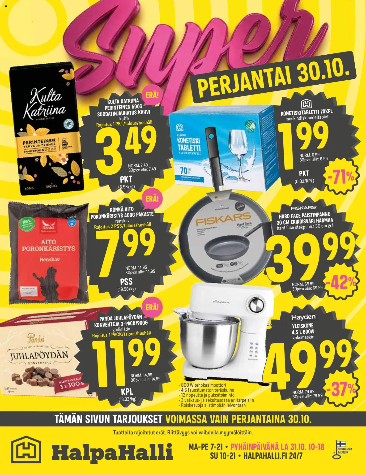 Halpa Halli tarjoukset – voimassa 28/10/2026 alkaen | Sivu: 16