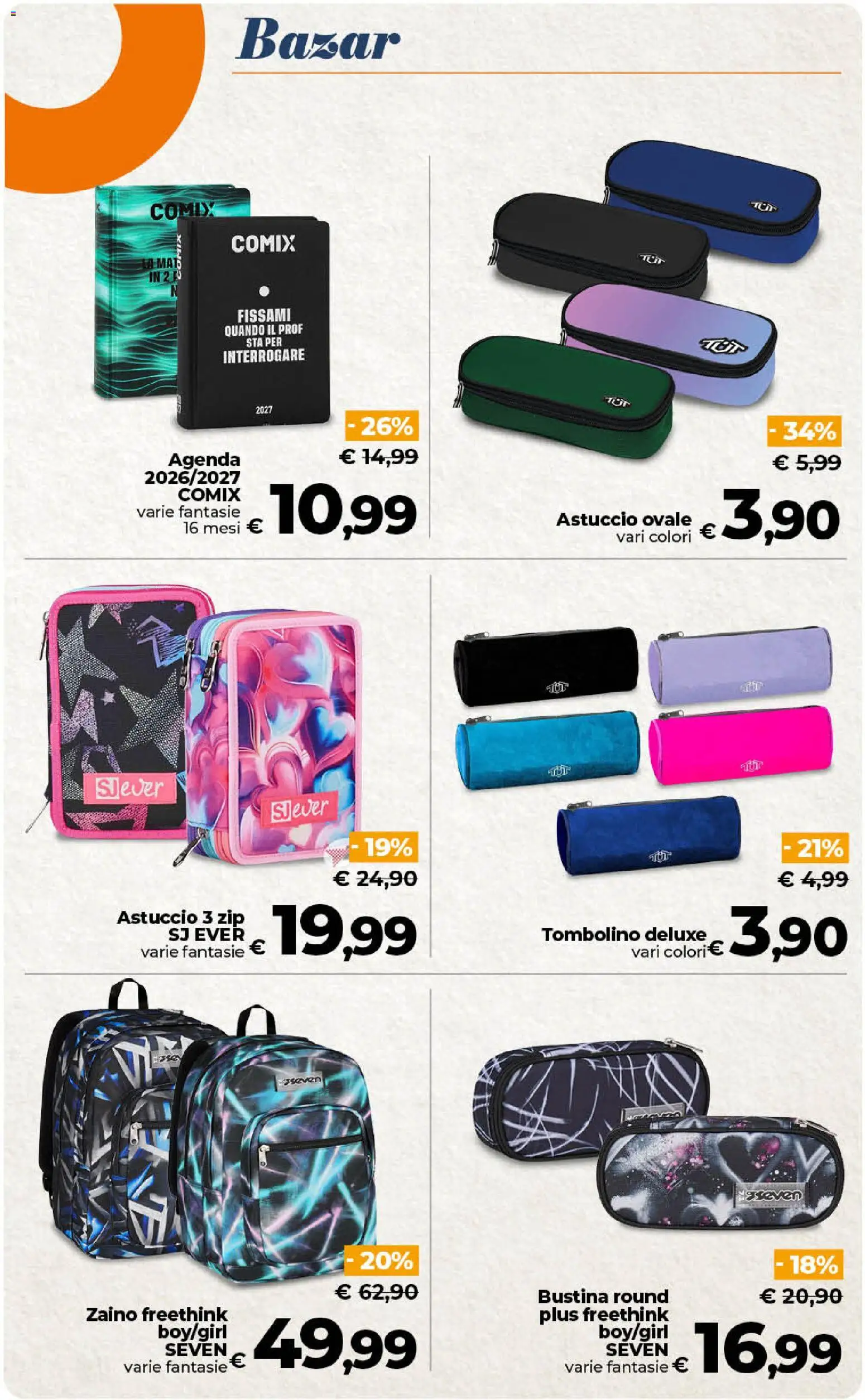 Volantino Ipercoop del 21/08/2026 | Pagina: 56 | Prodotti: Zaino, Astuccio