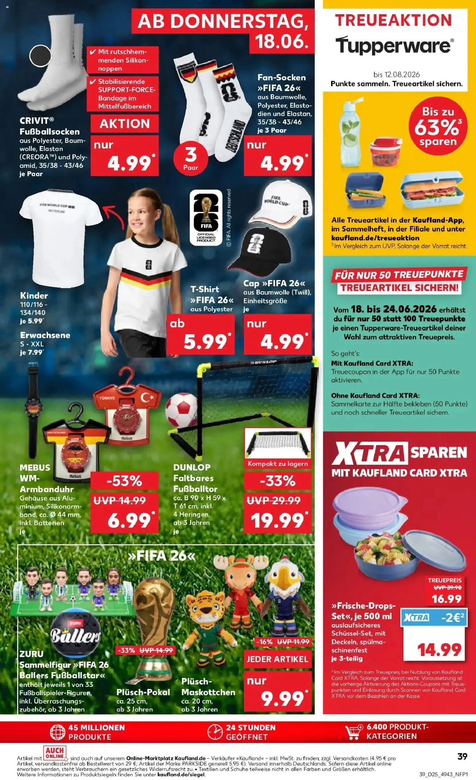 Kaufland Prospekt Aachen – gültig ab 14.06.2026 | Seite: 48 | Produkte: T-Shirt, Batterien, Football, Player