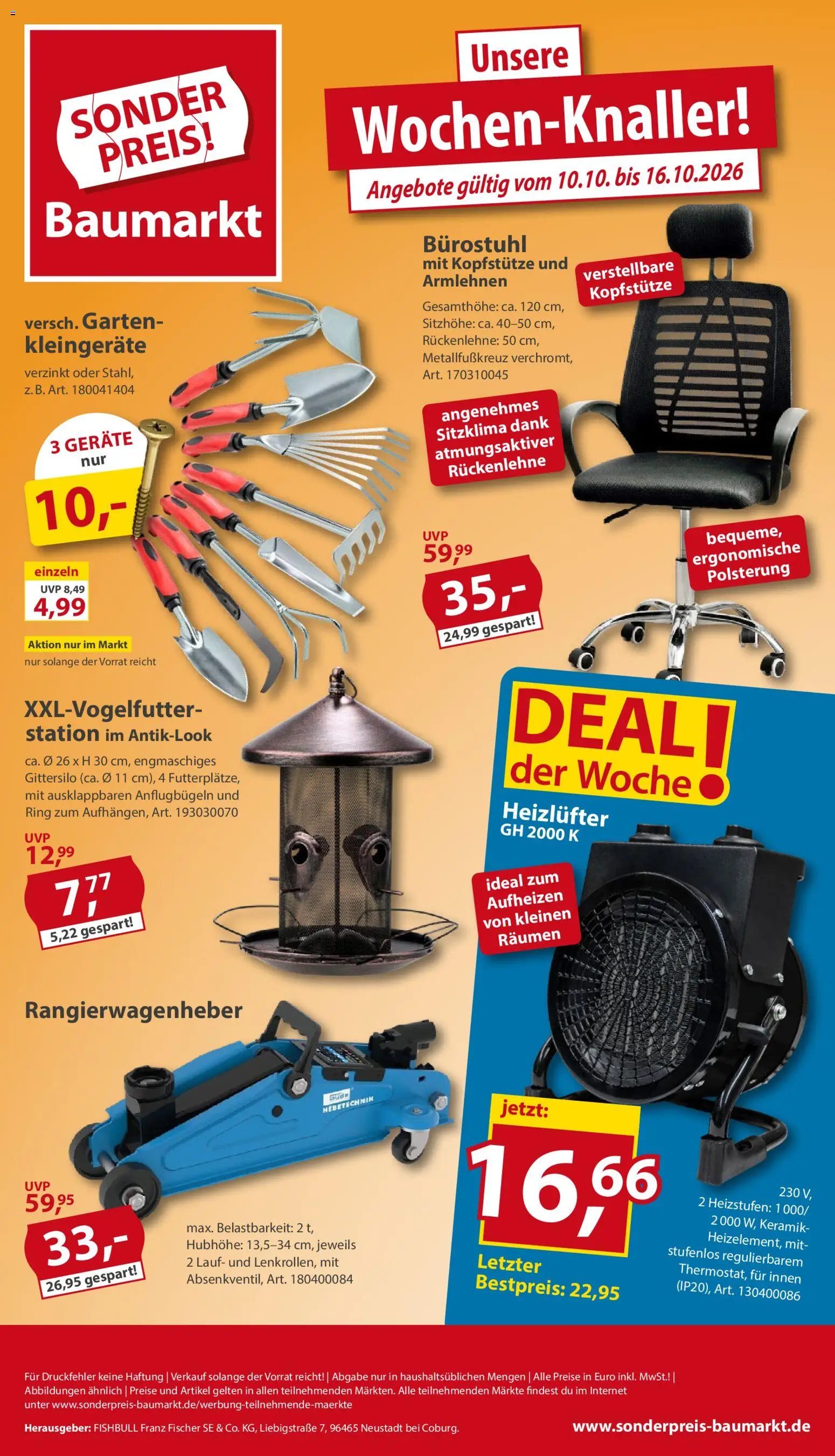 Sonderpreis Baumarkt Prospekt – gültig ab 10.10.2026 | Seite: 1