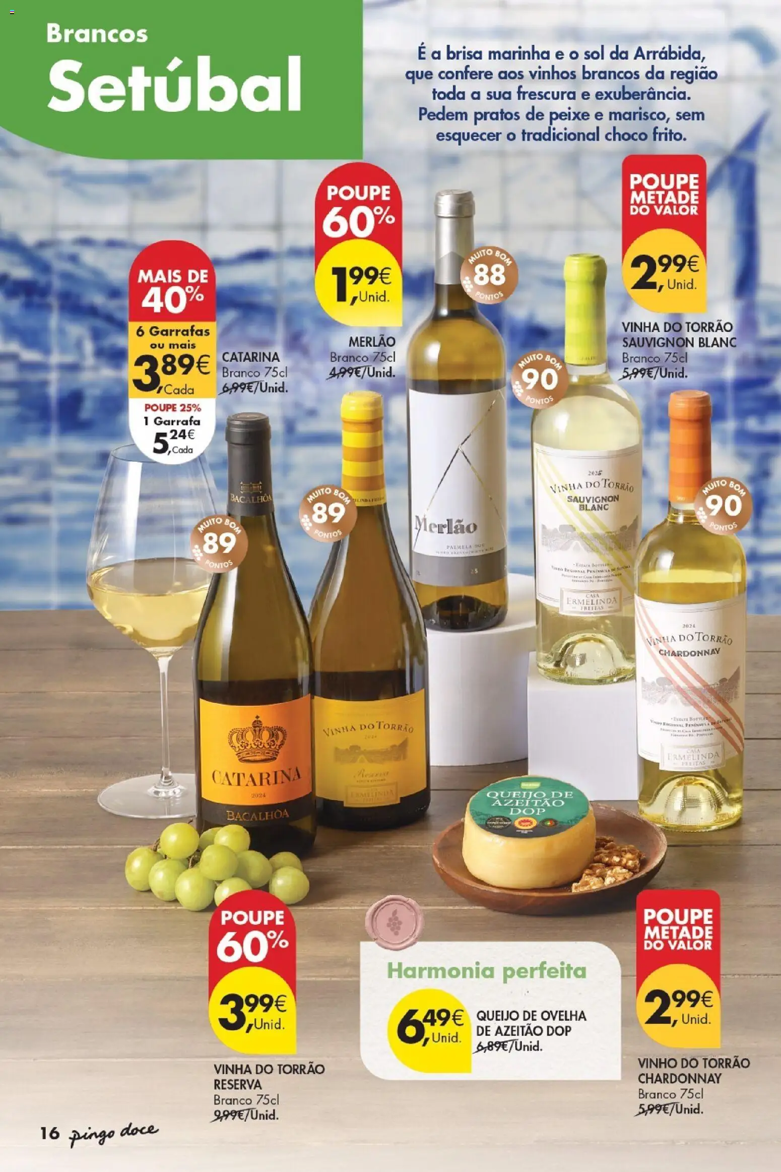 Pingo Doce Vinhos de Setúbal │ válido de 05.05.2026 | Página: 16 | Produtos: Pratos, Queijo, Vinho, Peixe