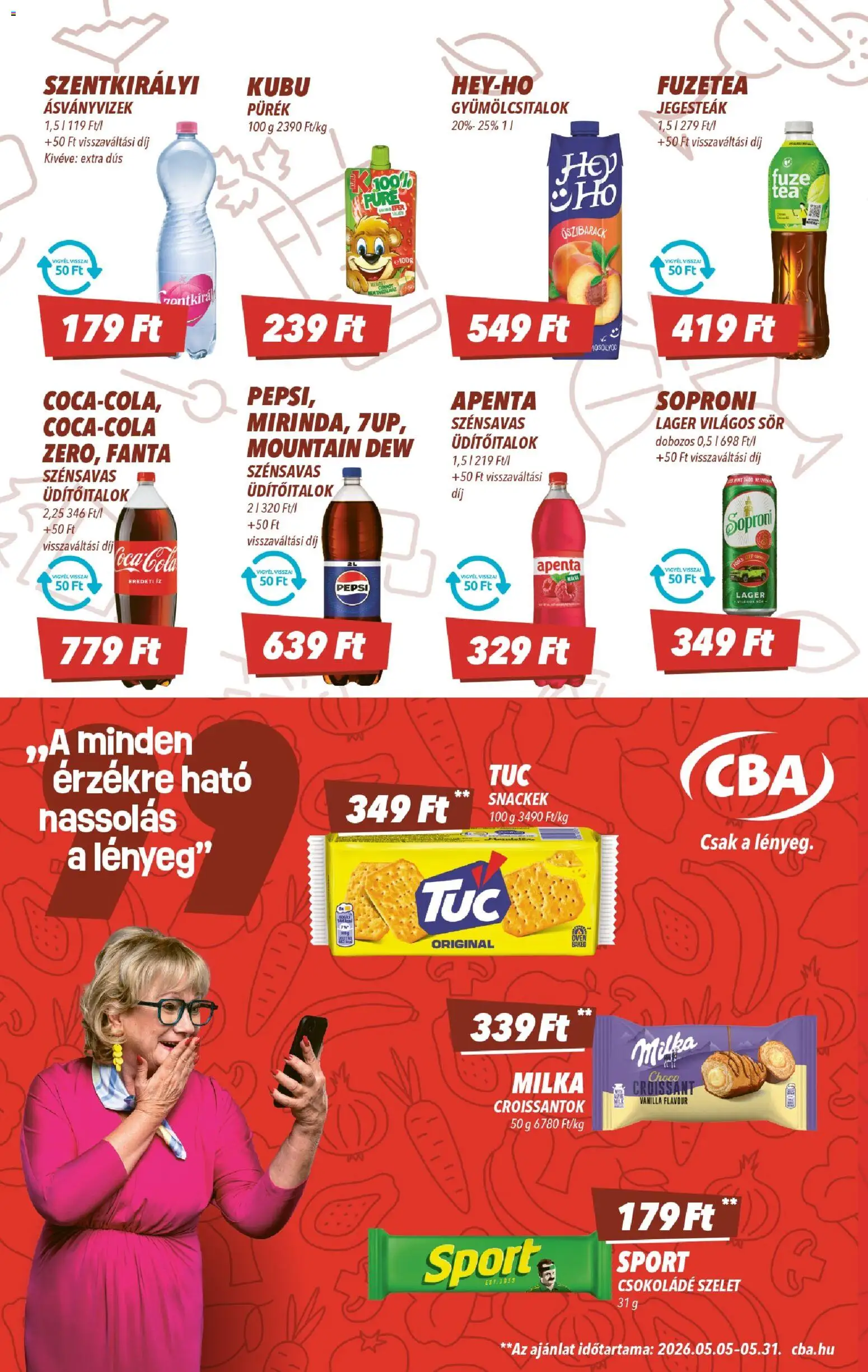 CBA akciós ujság - amely érvényes a következő dátumtól: 14.05.2026 | Oldal: 6