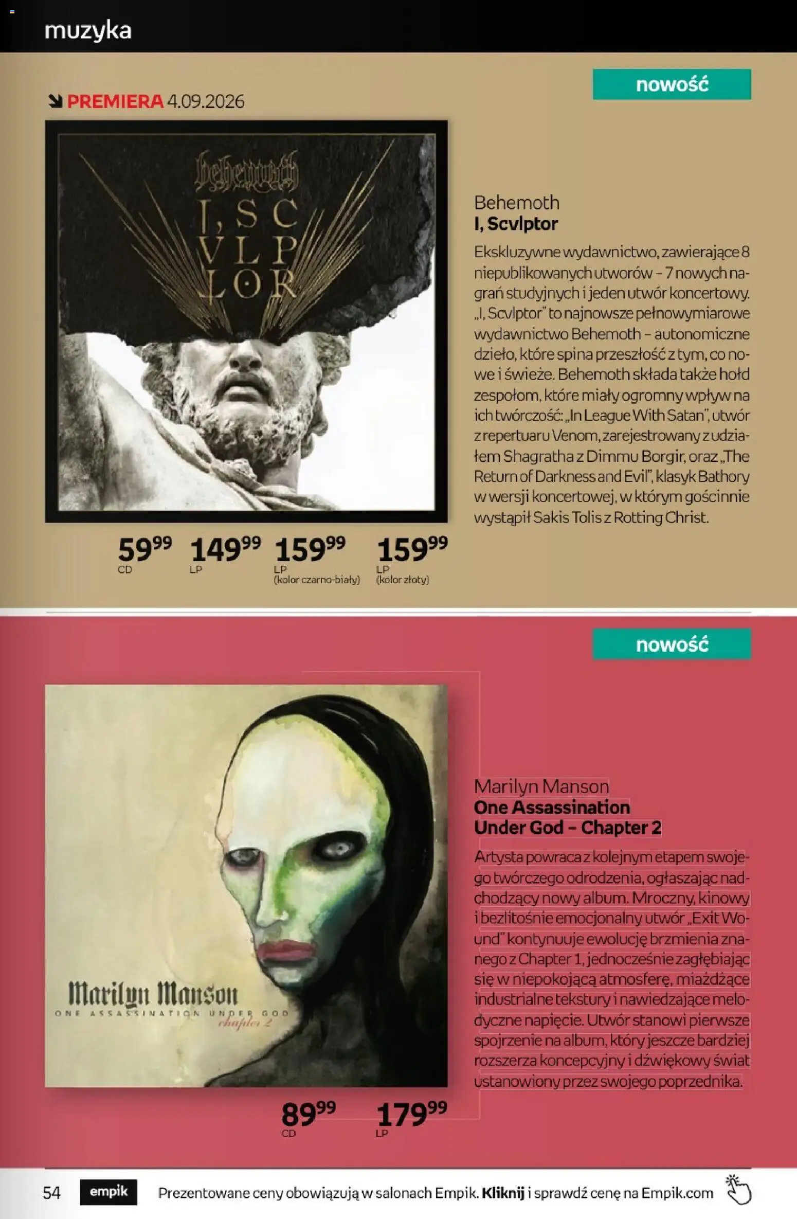 Empik promocje - Tom kultury Muzyka od 26.08.2026 | Strona: 5