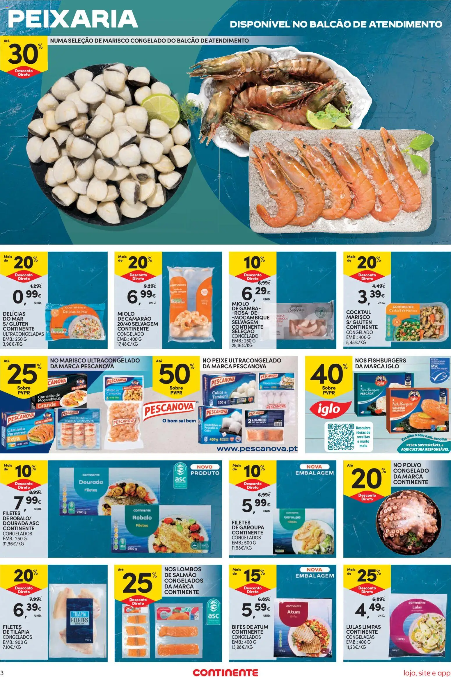 Continente folheto Bom Dia │ válido de 27/10/2026 | Página: 3 | Produtos: Dourada, Cabo, Polvo, Tamboril