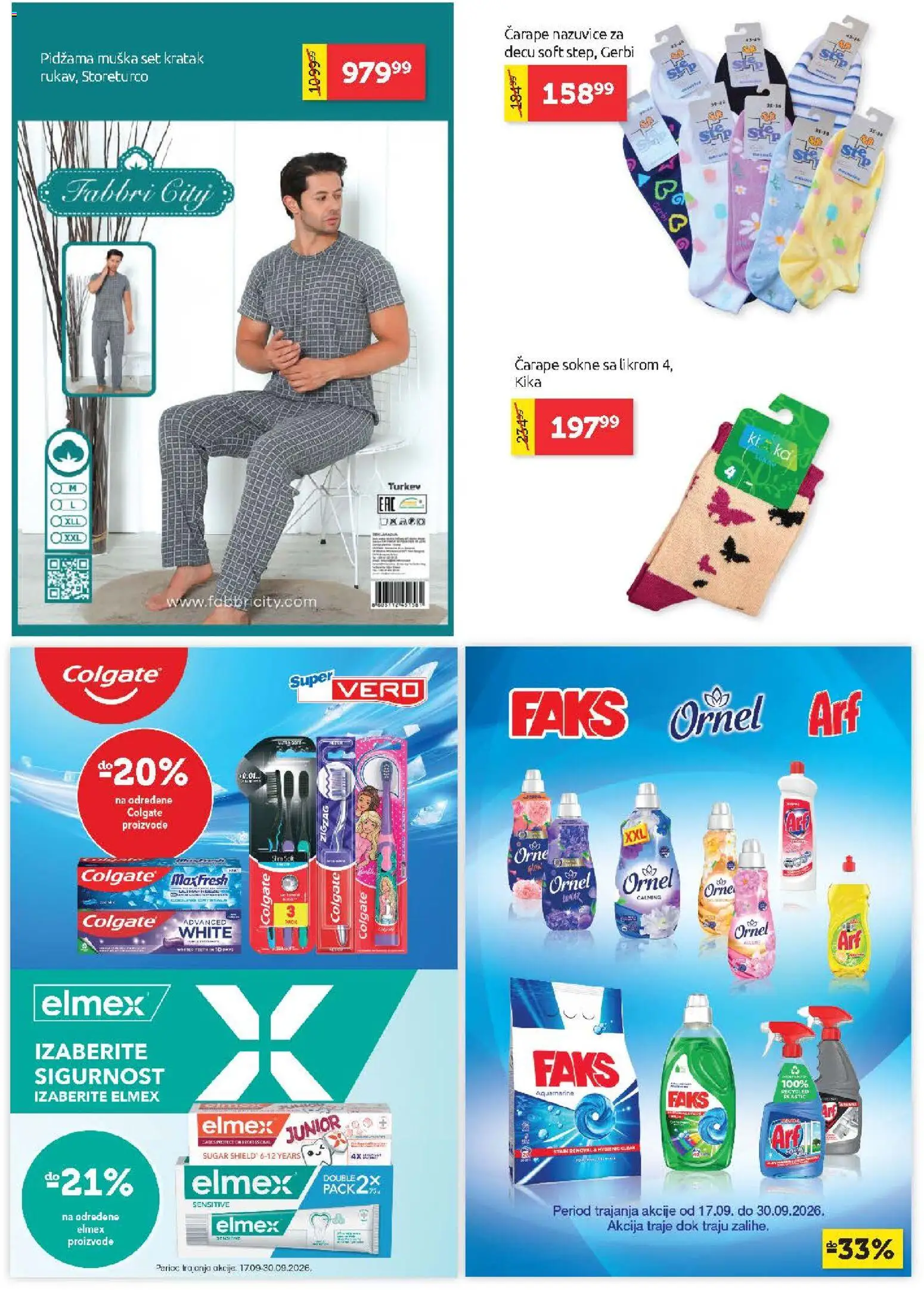 SuperVERO katalog - važi od 17.09.2026 | Strana: 27 | Proizvode: Colgate, Čarape, Pidžama