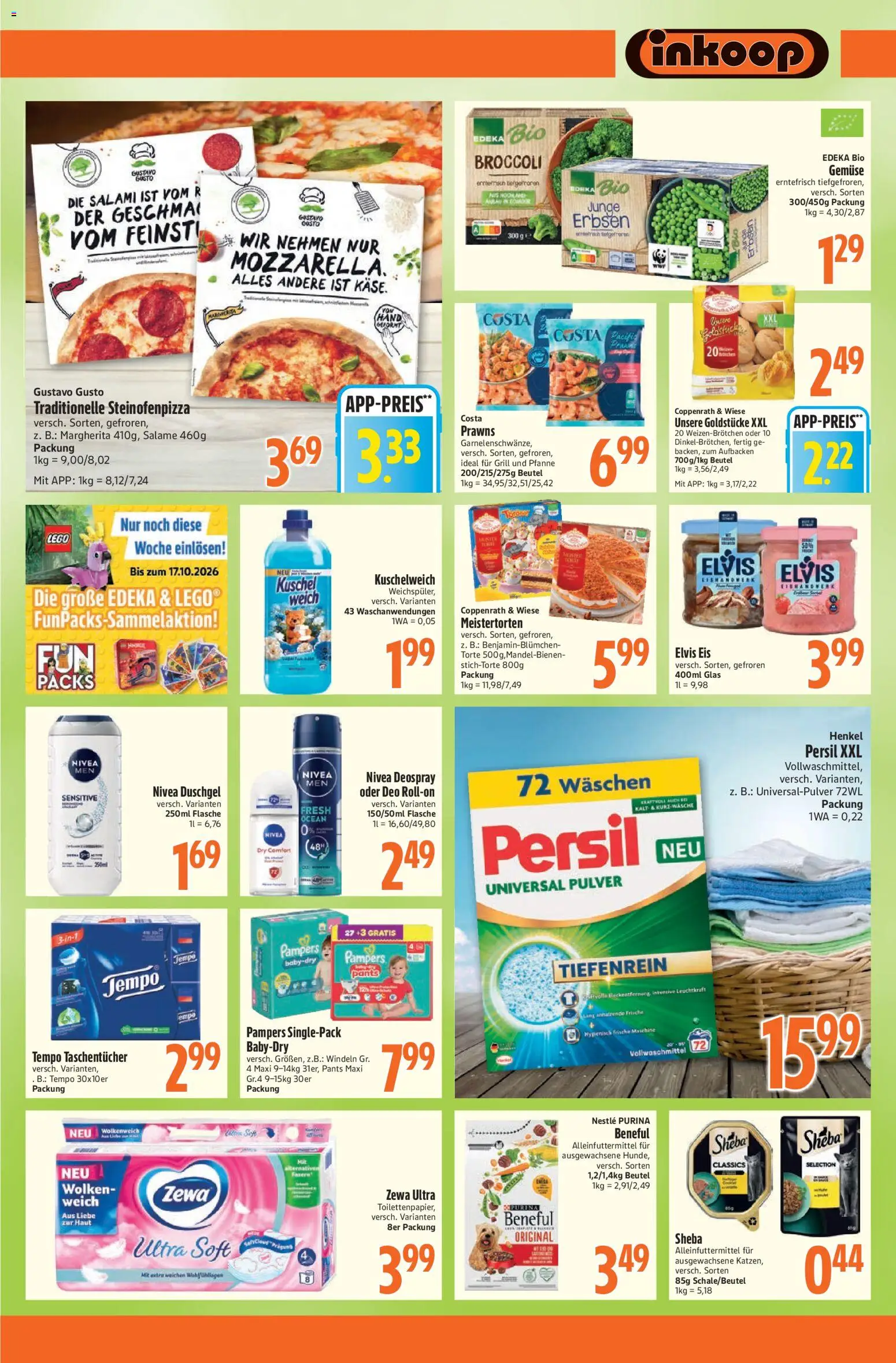 Inkoop Prospekt – gültig ab 12.10.2026 | Seite: 6 | Produkte: Taschentücher, Pampers, Gemüse, Persil