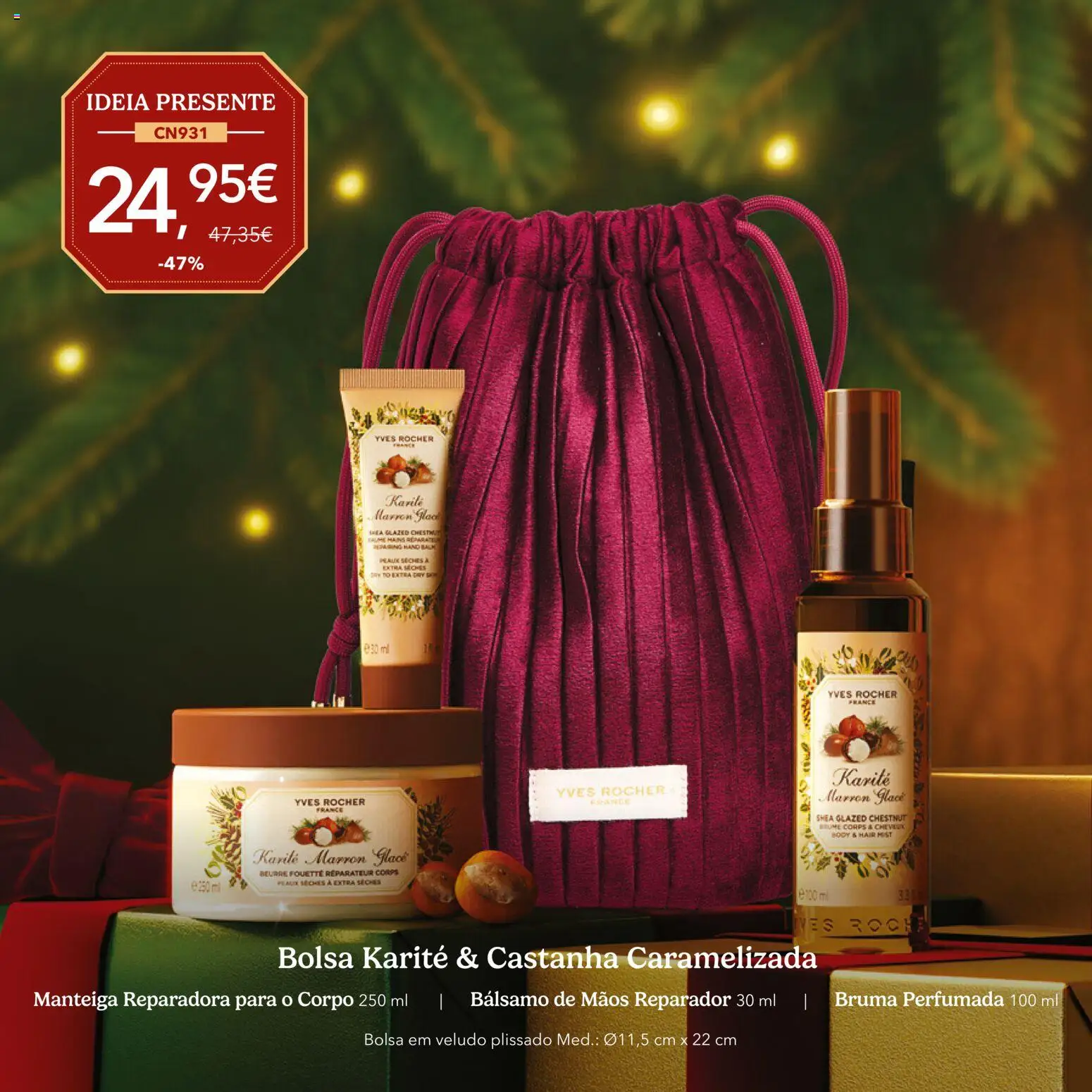 Yves Rocher Catálogo de natal │ válido de 21/10/2026 | Página: 24 | Produtos: Bolsa, Manteiga