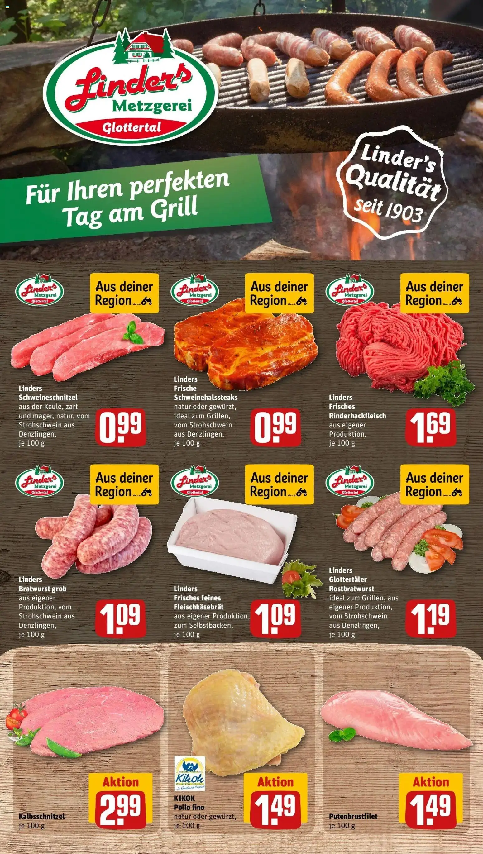 Rewe Prospekt Waldkirch – gültig ab 27.07.2026 | Seite: 10 | Produkte: Grill, Bratwurst