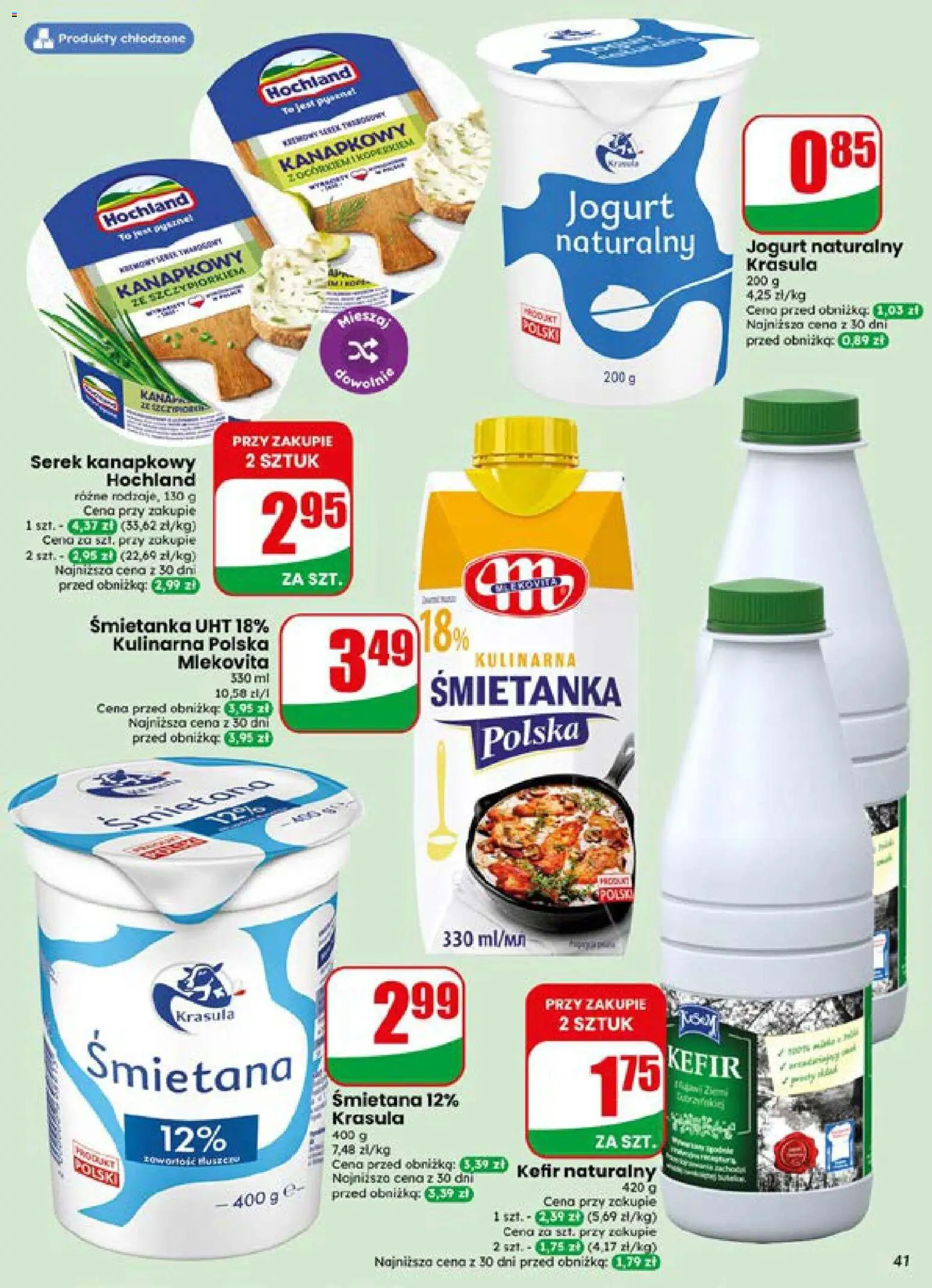 Dino gazetka od 15.07.2026 | Strona: 41 | Produkty: Kefir, Jogurt naturalny, Kefir naturalny, Jogurt