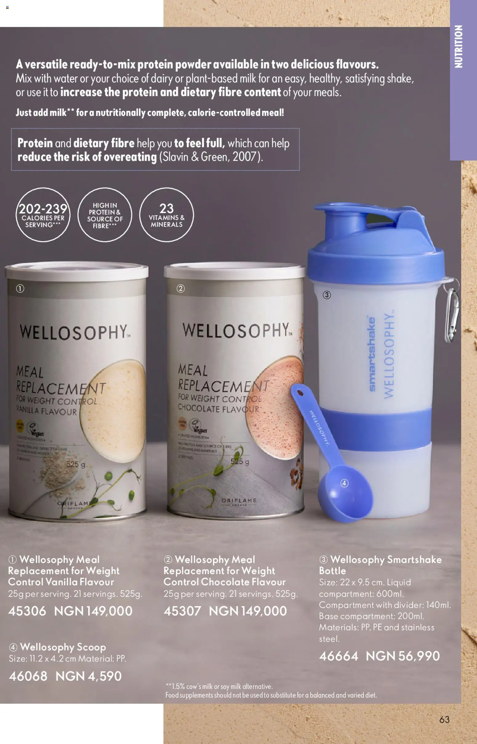 Oriflame Catalogue 2/2026 valid from 01.04.2026 | Page: 63 | Products: Chocolate, Weight, Zápich, Milk