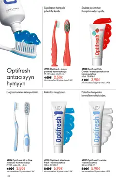 Oriflame-mainoslehti voimassa 16/09/2026 alkaen | Sivu: 132 | Tuotteet: Hammastahna, Hammasharja