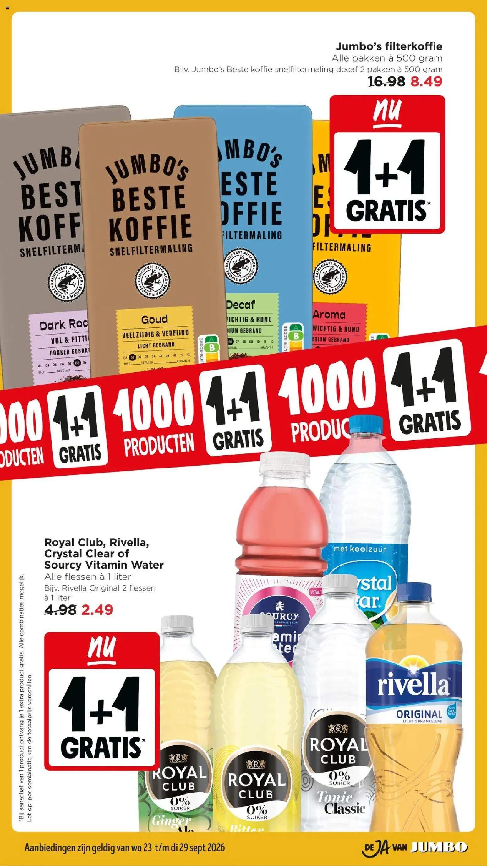 {H1} | Pagina: 2 | Producten: Koffie, Tonic, Kan, Water