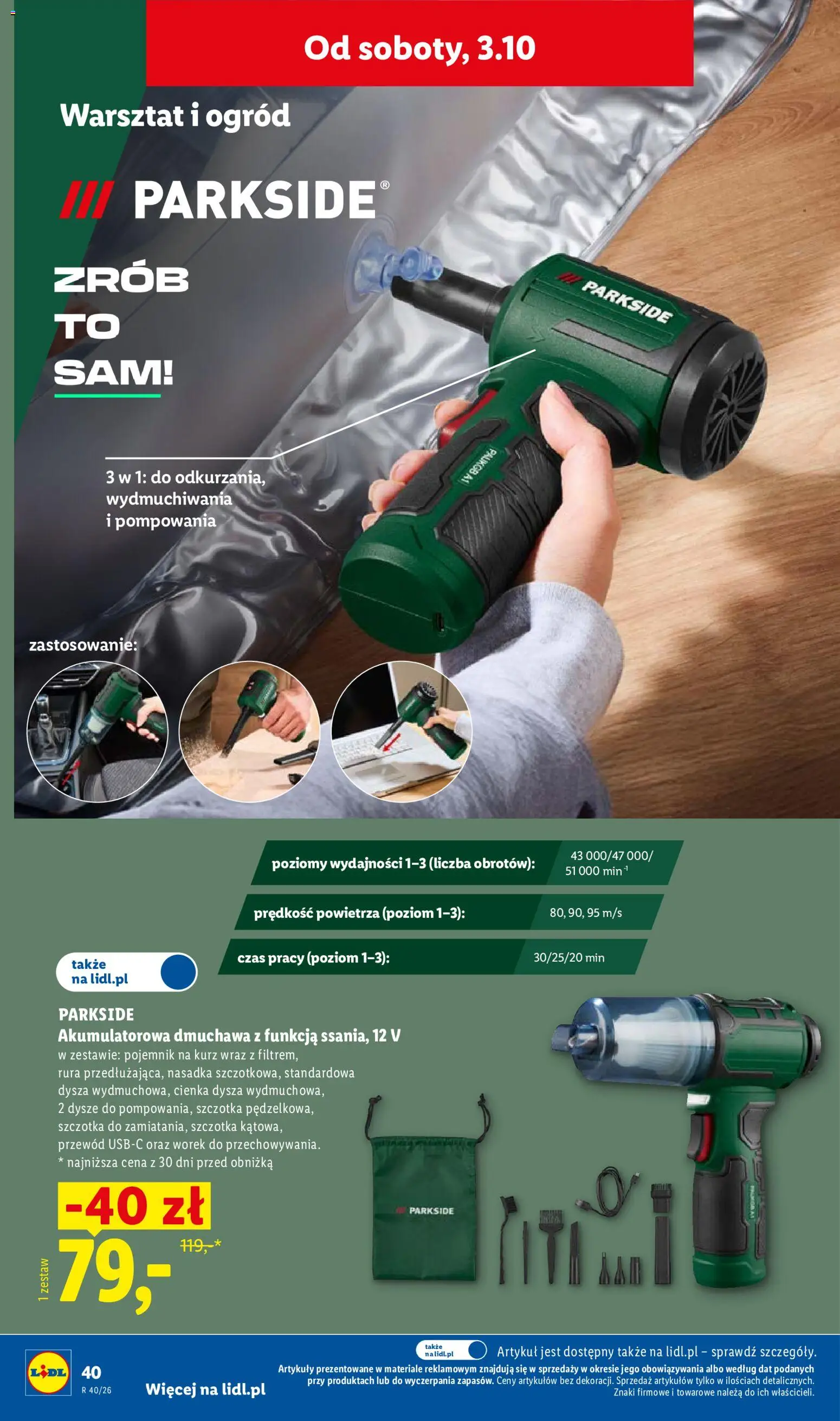 Lidl Polsko katalog od 28.09.2026 | Strana: 48 | Produkty: Parkside